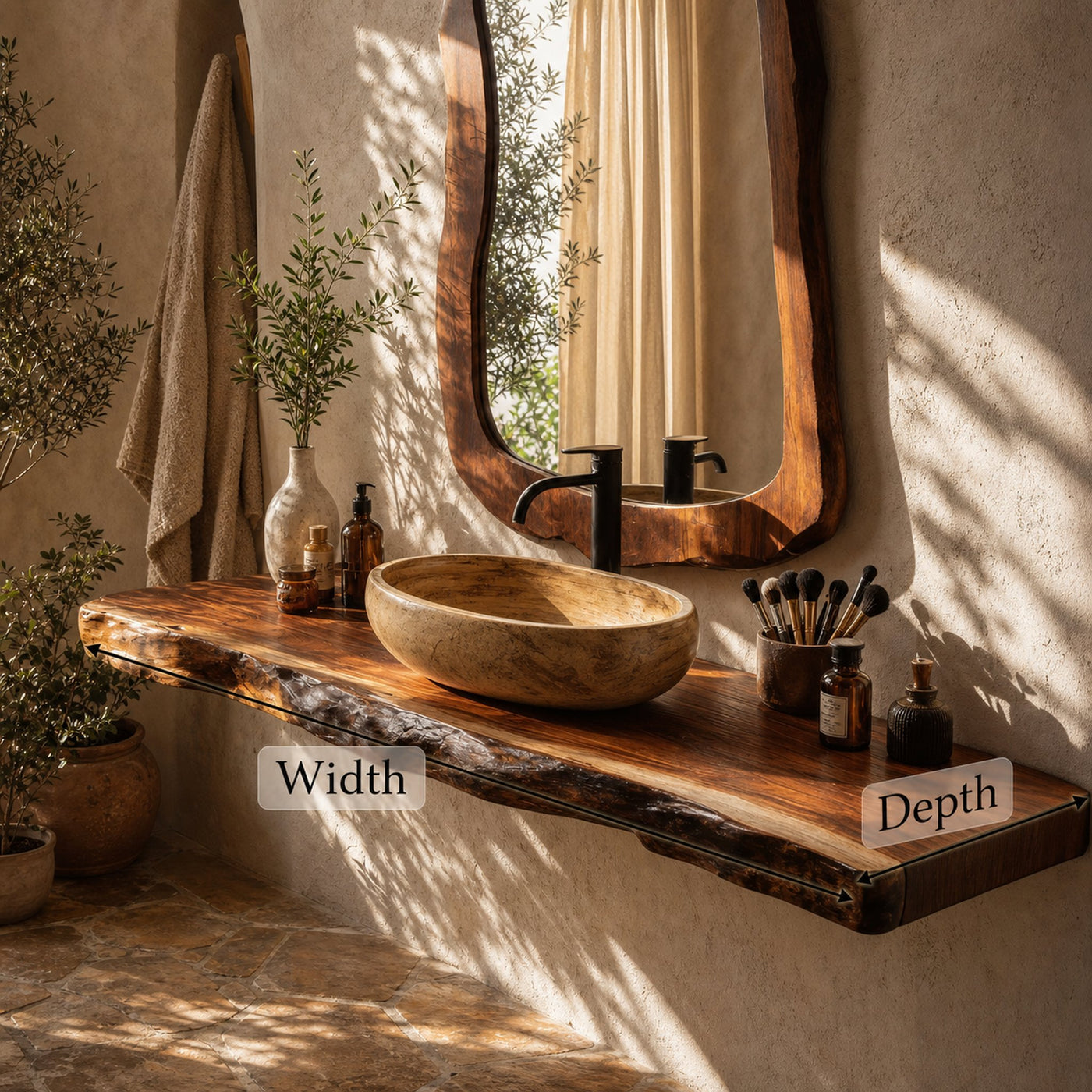 Rustic Wood Vanity For Elegant Bathroom Decor - product view 6
