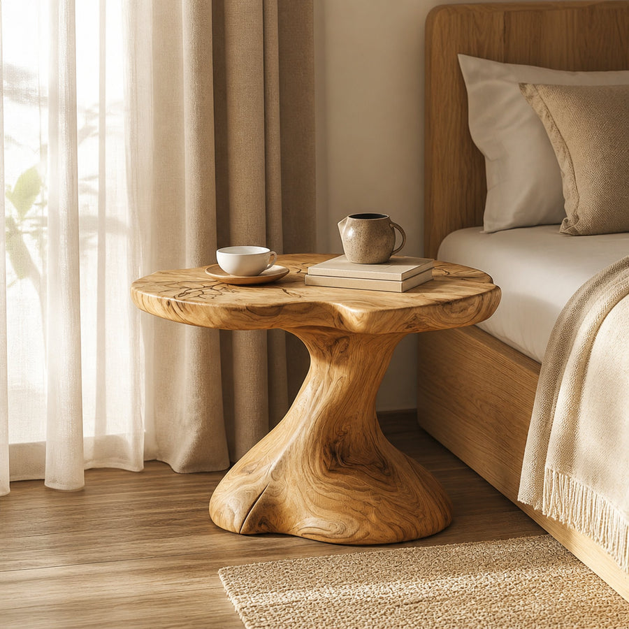 Rustic Wooden Nightstand Bedroom Decor