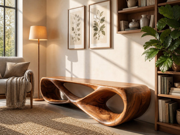 Sculptural Bench For Reading Corner