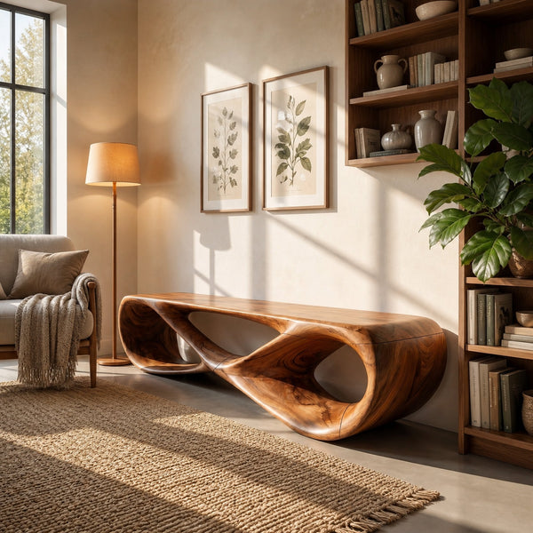 Sculptural Bench For Reading Corner