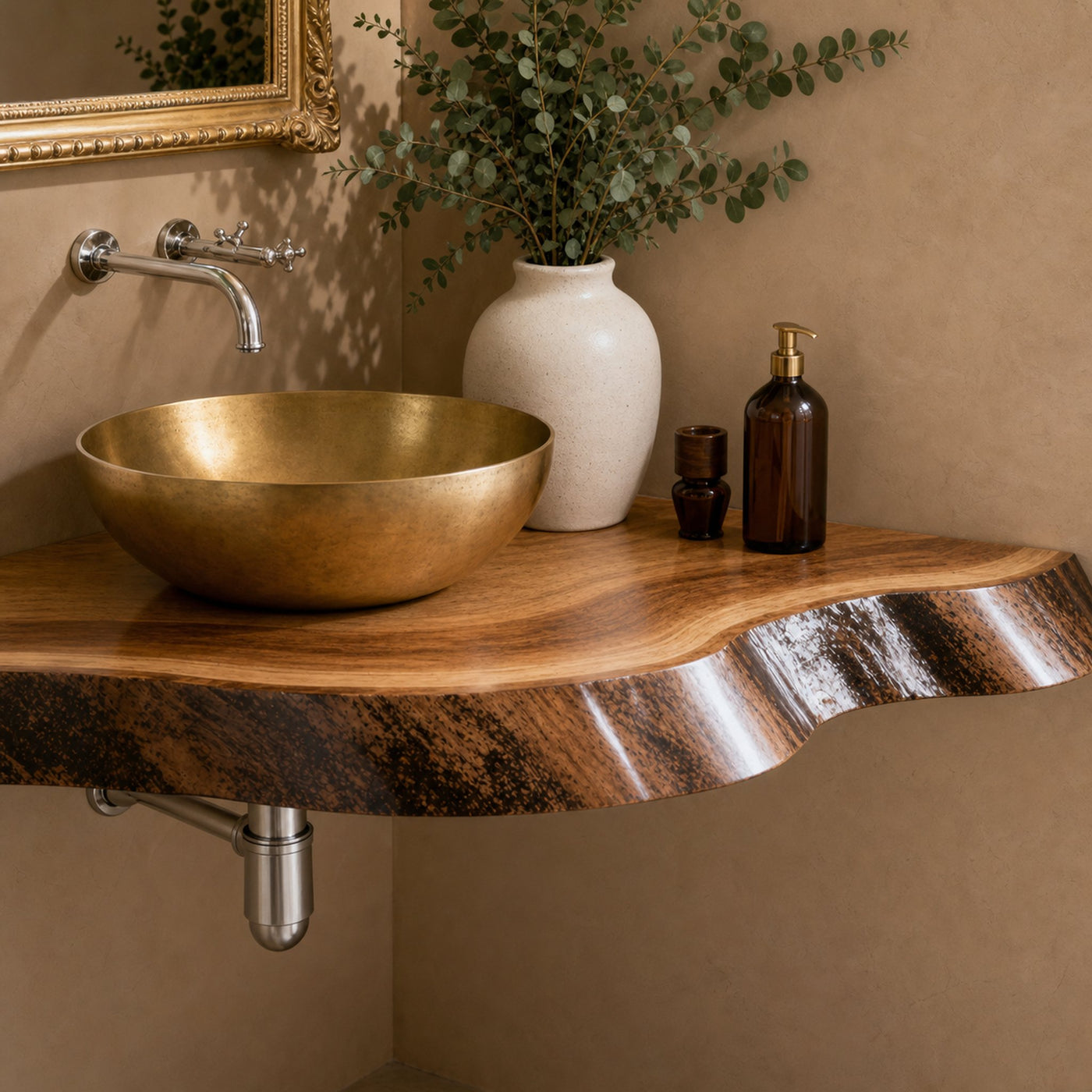 Wooden Corner Shelf Bathroom Corner - product view 4