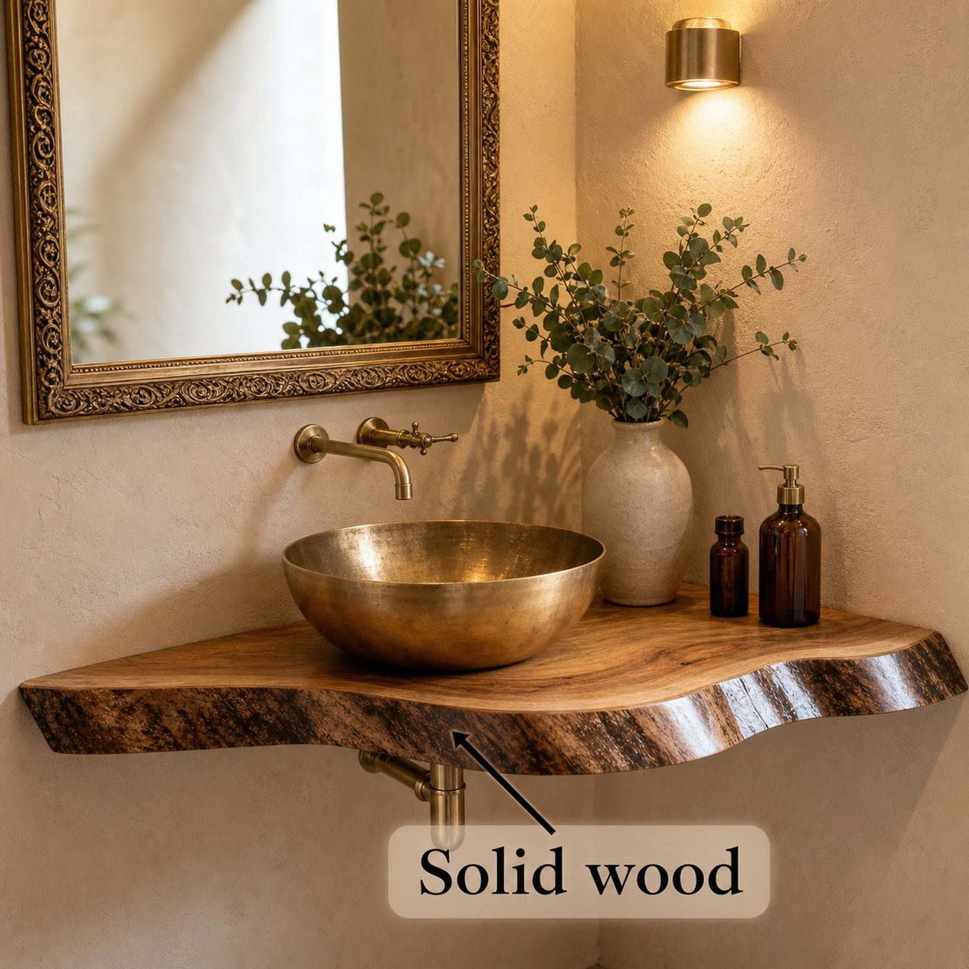 Wooden Corner Shelf Bathroom Corner - product view 5