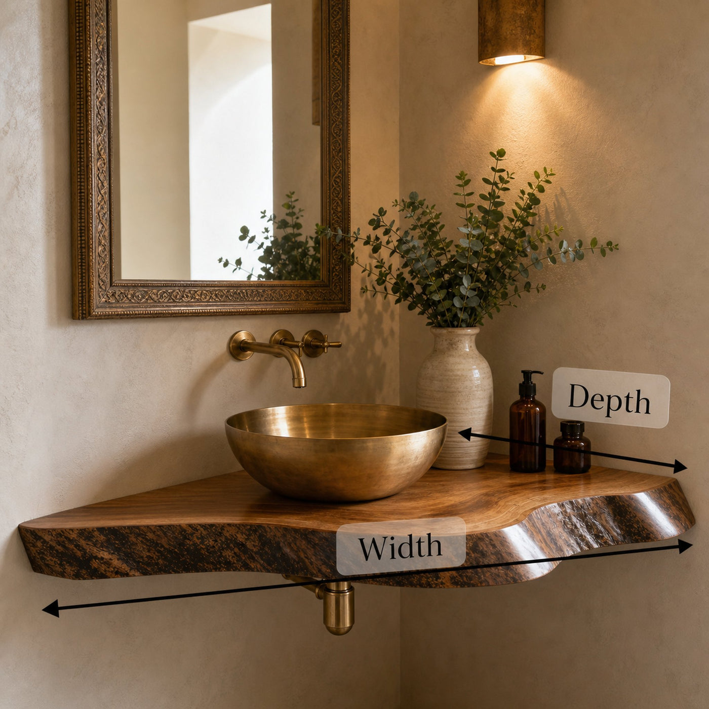 Wooden Corner Shelf Bathroom Corner - product view 6