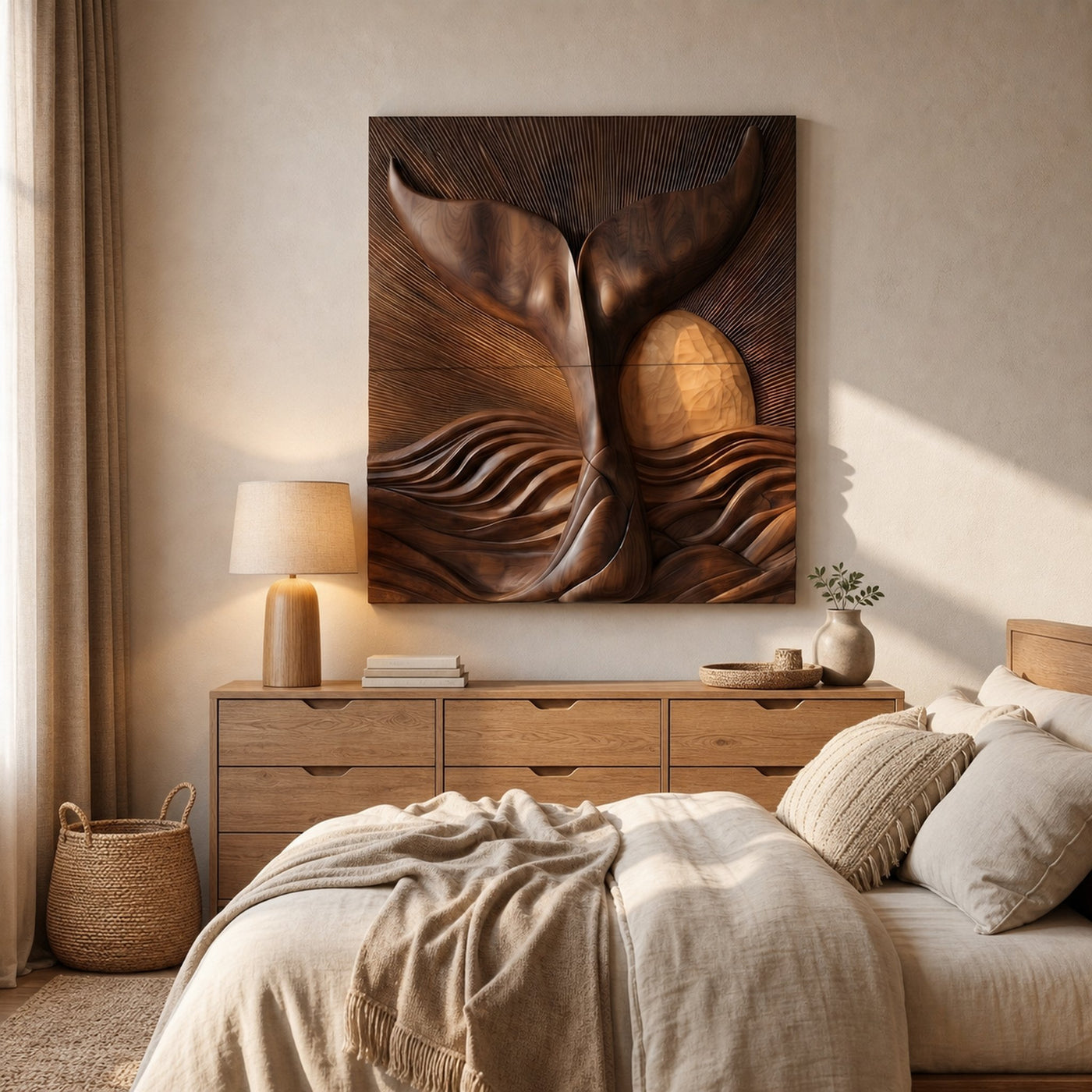 Abstract Botanical Wall Art Panel For Living Room And Entryway - product view 7
