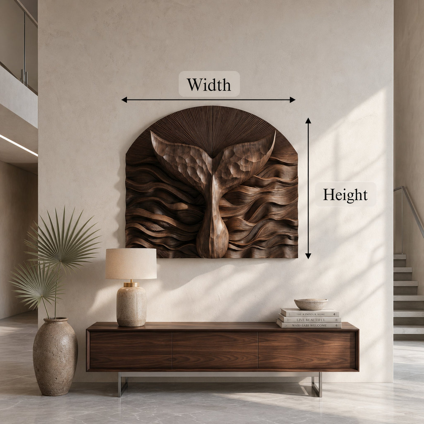 Abstract Wall Art With Sculptural Relief Panel Design For Living Room And Entryway - product view 8
