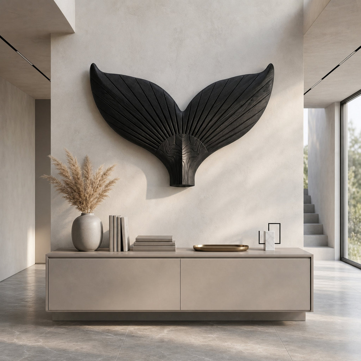 Angel Wings Wooden Wall Sculpture For Living Room And Entryway - product view 4
