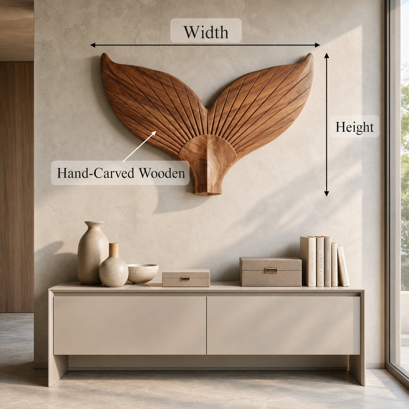 Angel Wings Wooden Wall Sculpture For Living Room And Entryway - product view 8