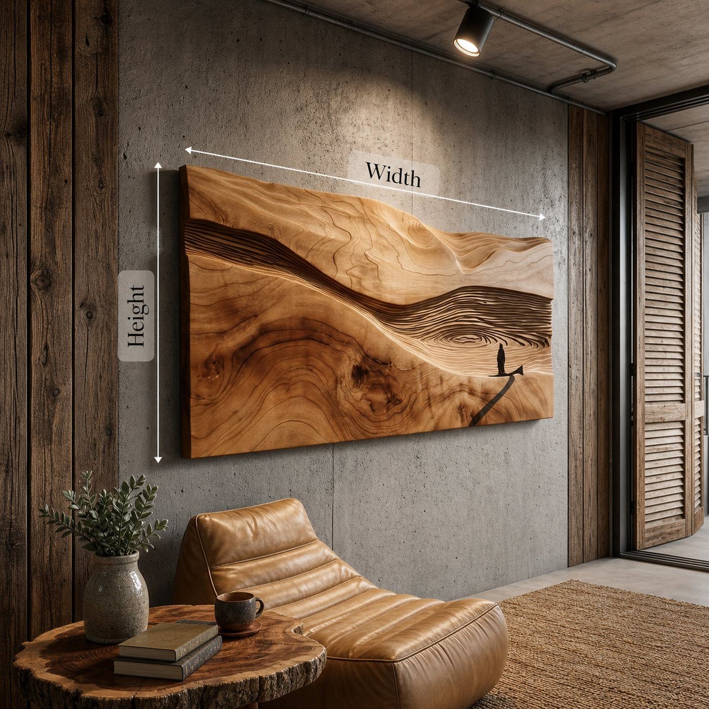 Artisan Fishing Boat Wood Wall Art For Contemporary Organic Interior Design - product view 5