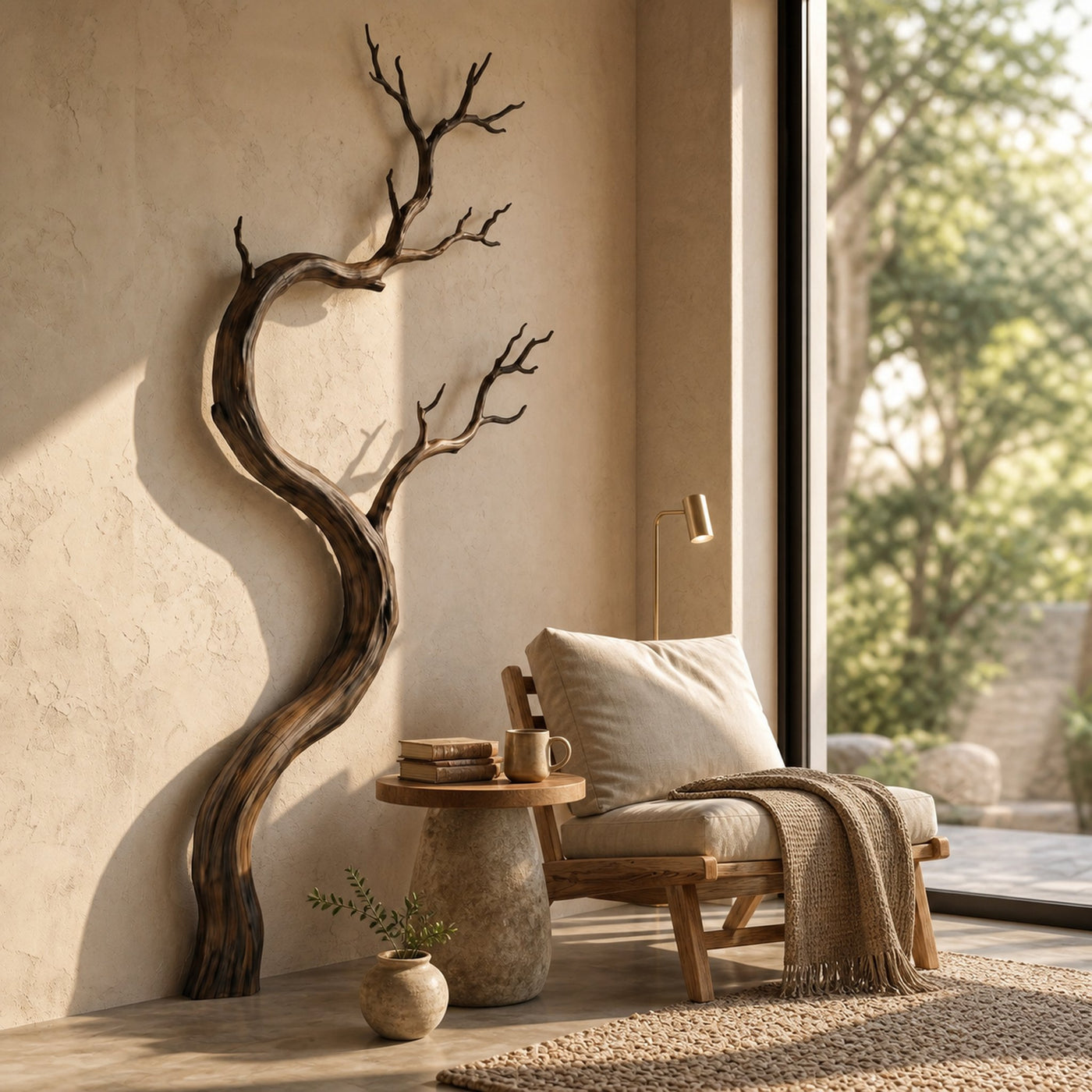 Artisan Wall Decor Driftwood Branch Design For Living Room - product view 2