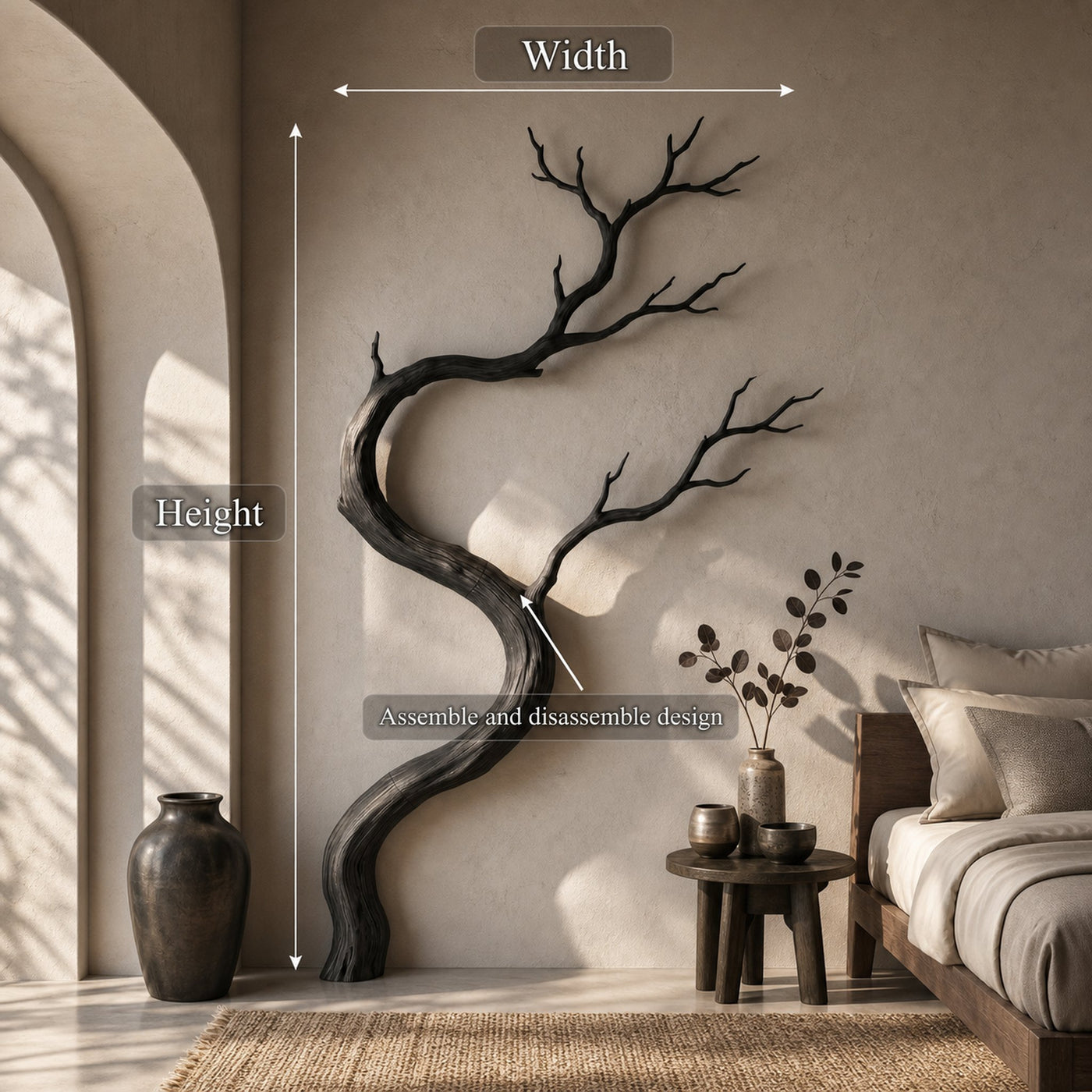 Artisan Wall Decor Driftwood Branch Design For Living Room - product view 8