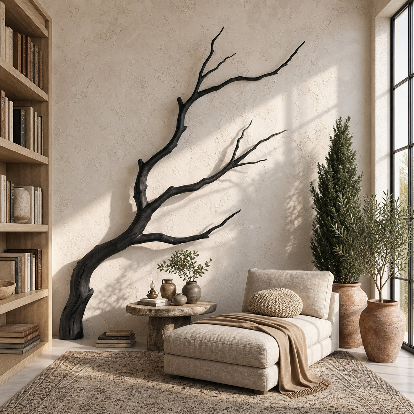 Artisan Wall Decor Handcrafted Tree Branch Sculpture For Living Room