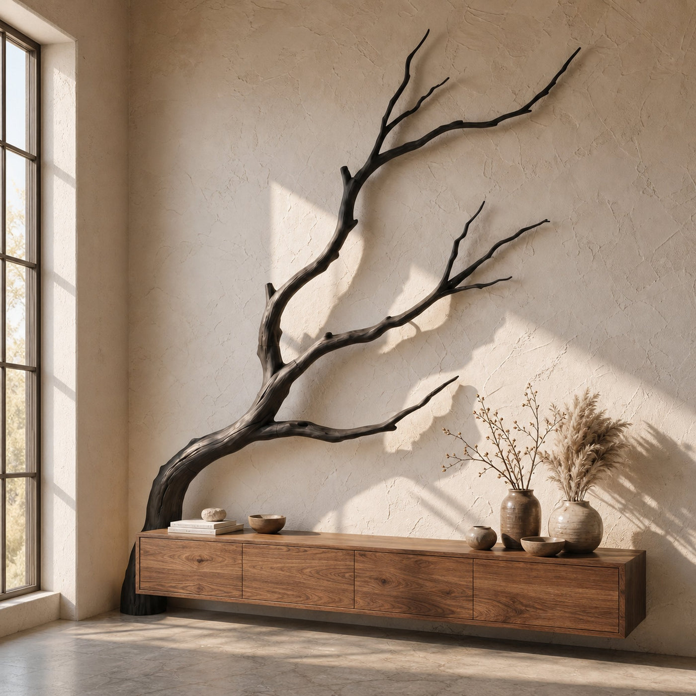 Artisan Wall Decor Handcrafted Tree Branch Sculpture For Living Room - product view 3