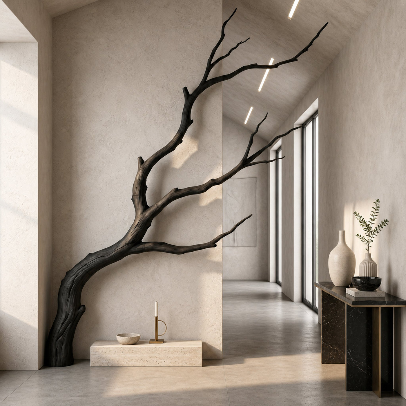 Artisan Wall Decor Handcrafted Tree Branch Sculpture For Living Room - product view 4