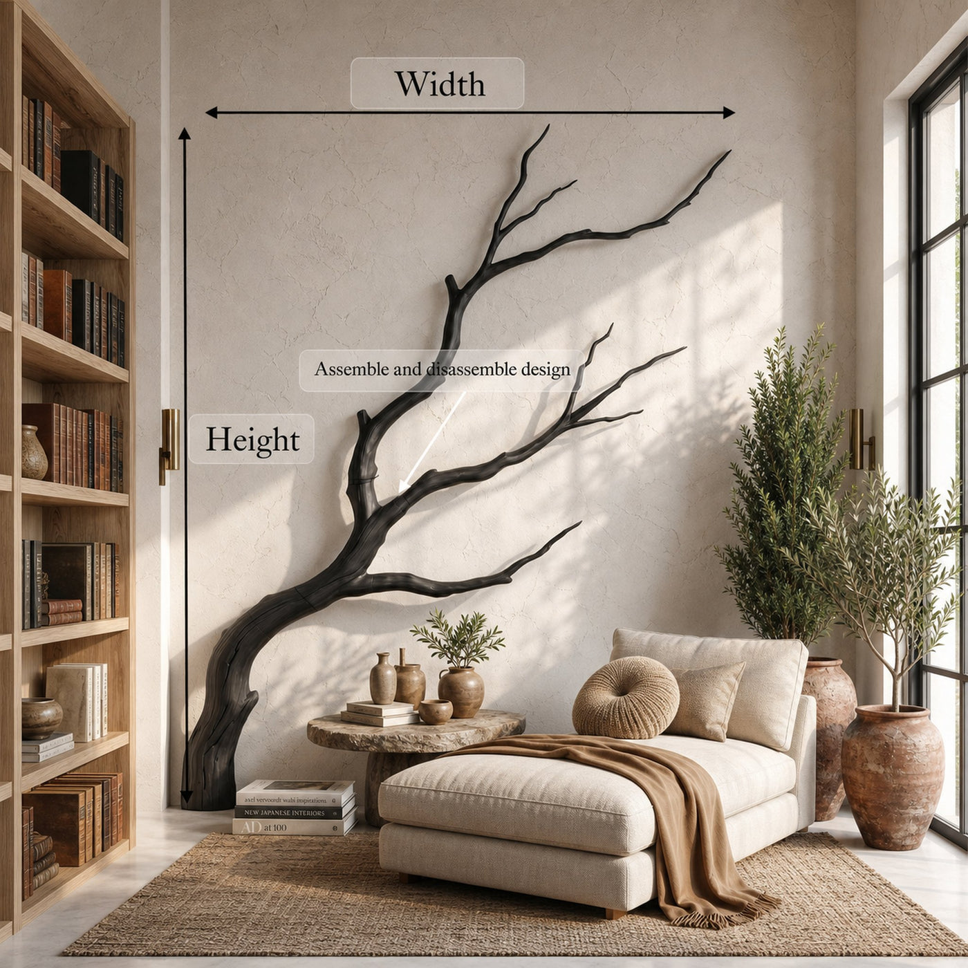 Artisan Wall Decor Handcrafted Tree Branch Sculpture For Living Room - product view 8
