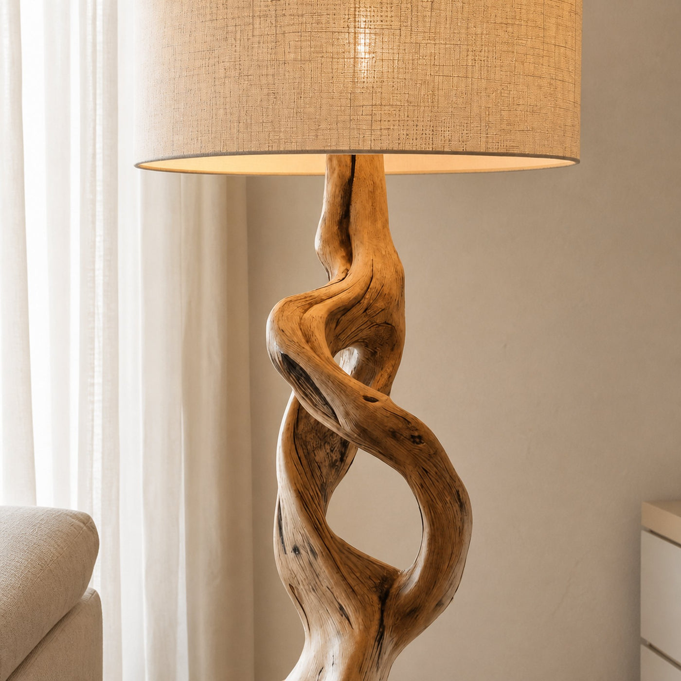Artistic Carved Floor Lamp For Bedroom Or Living Room - product view 4
