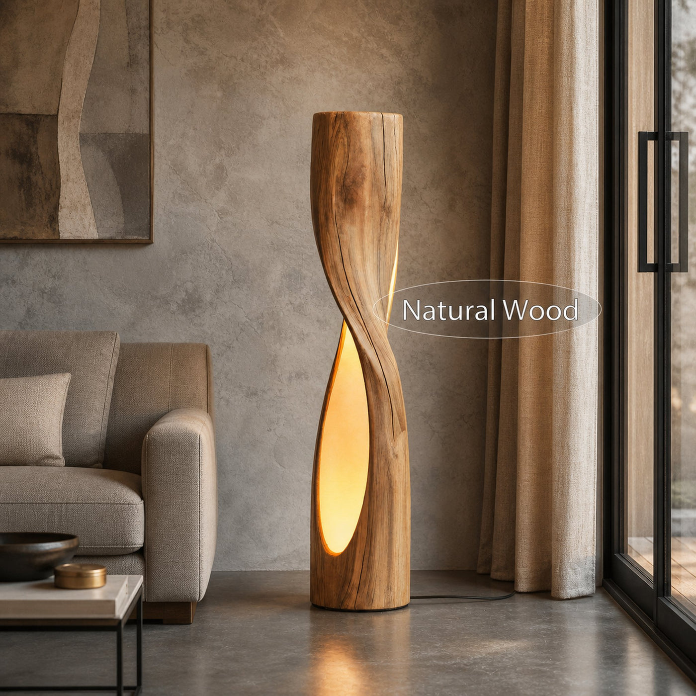 Artistic Twisted Floor Lamp For Bedroom Or Living Room - product view 6