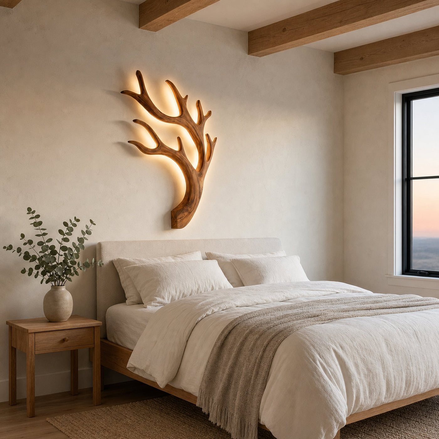 Artistic Wooden Wall Light For Quiet Luxury Interior - product view 2