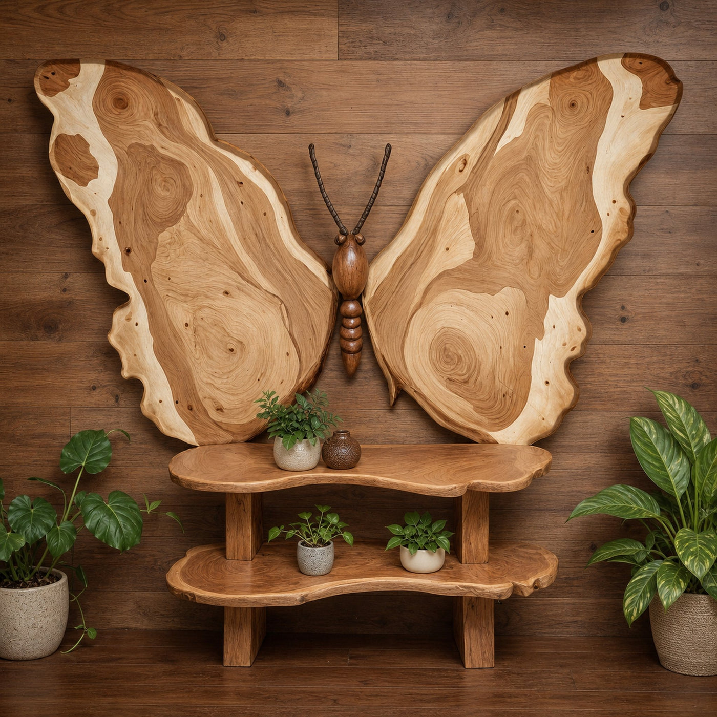 Bohemian Boho Lifestyle Wooden Butterfly Shaped Wall Art For Home Decor And Unique Gift Ideas