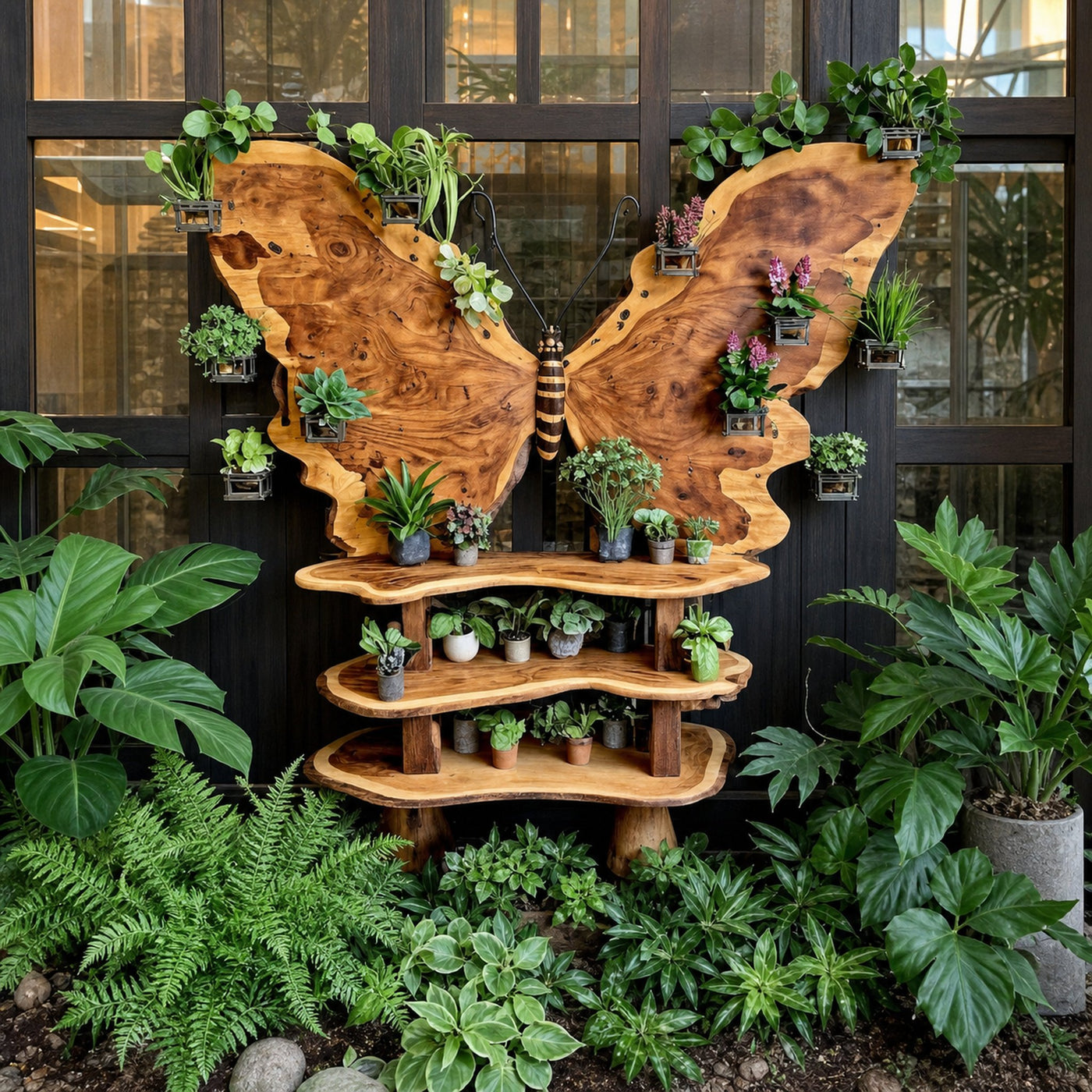 Bohemian Boho Lifestyle Wooden Butterfly Shaped Wall Art For Home Decor And Unique Gift Ideas - product view 2