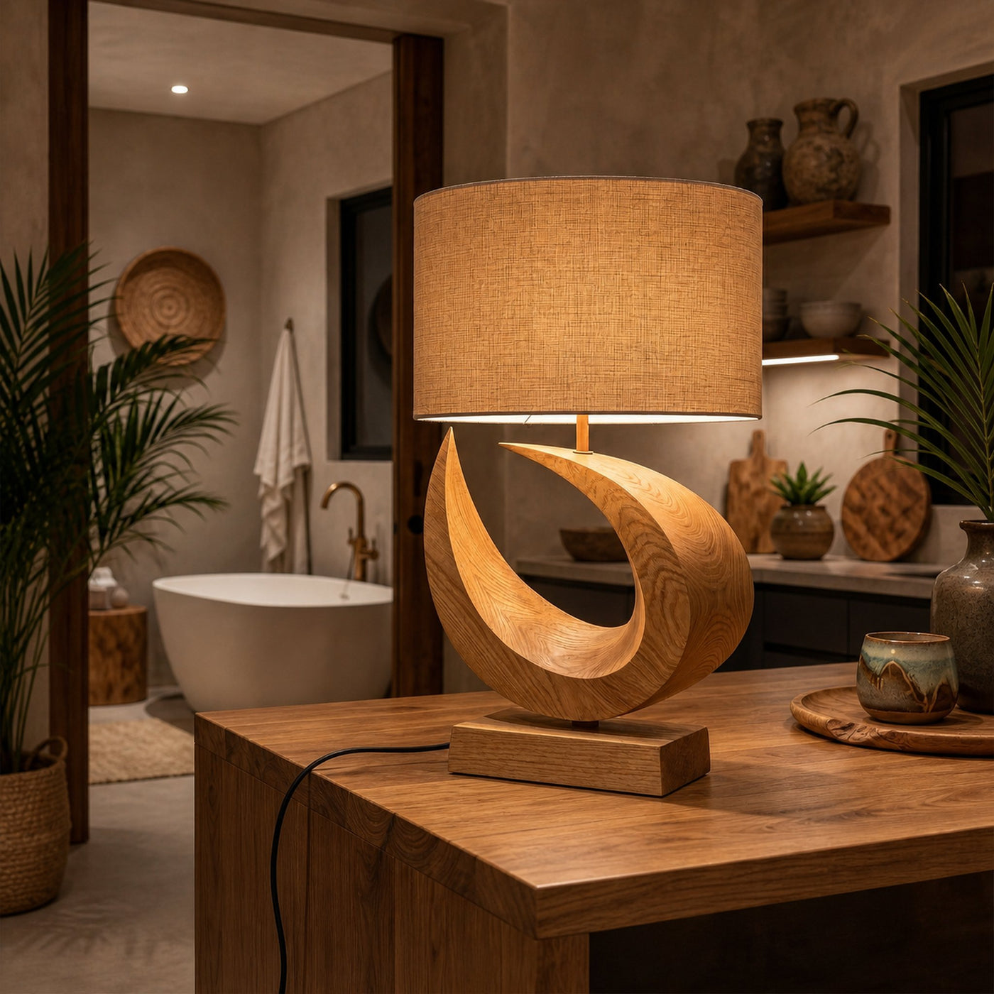 Coastal Artistic Lamp Bedroom Living Room Studio Corner Space - product view 5