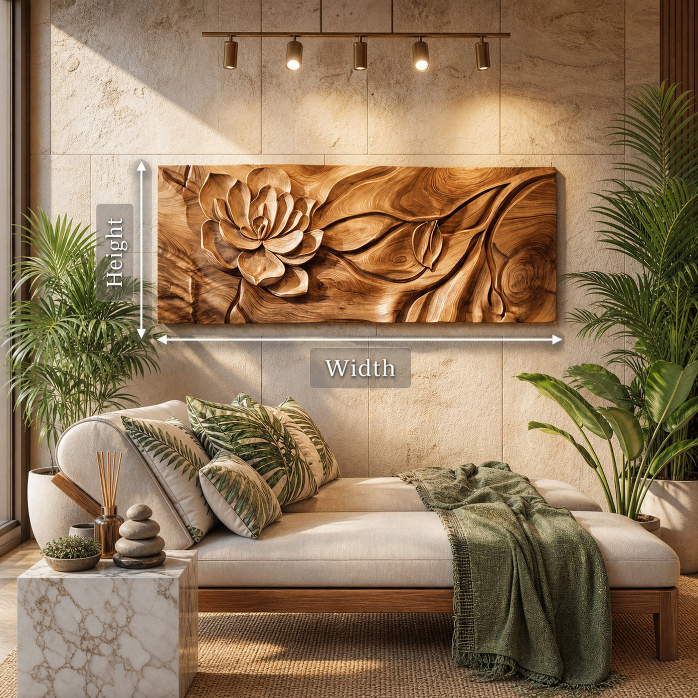 Contemporary Abstract Wood Wall Art For Sophisticated Interior Styling - product view 5
