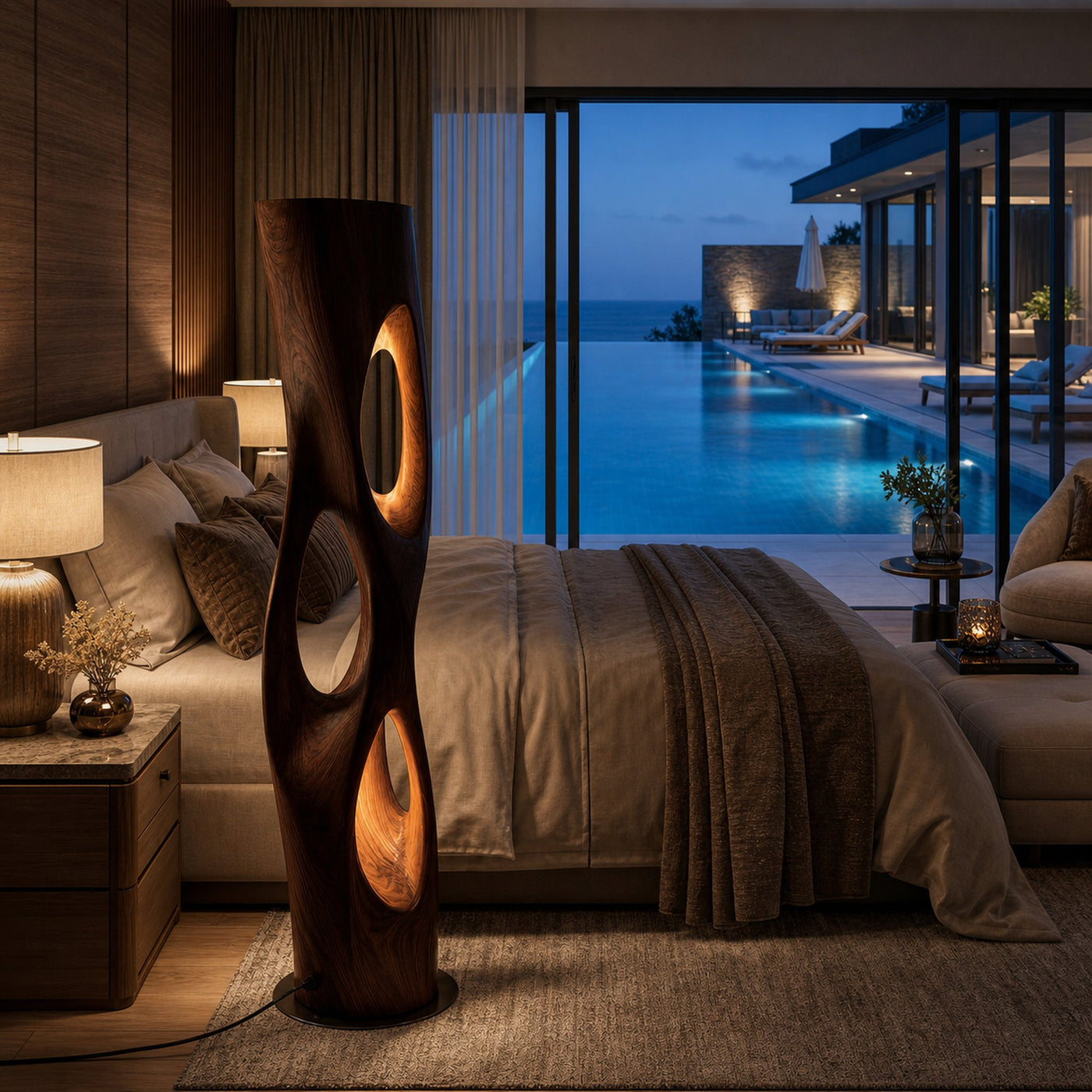 Contemporary Accent Lamp Bedroom Hotel Room Living Room Corner - product view 7
