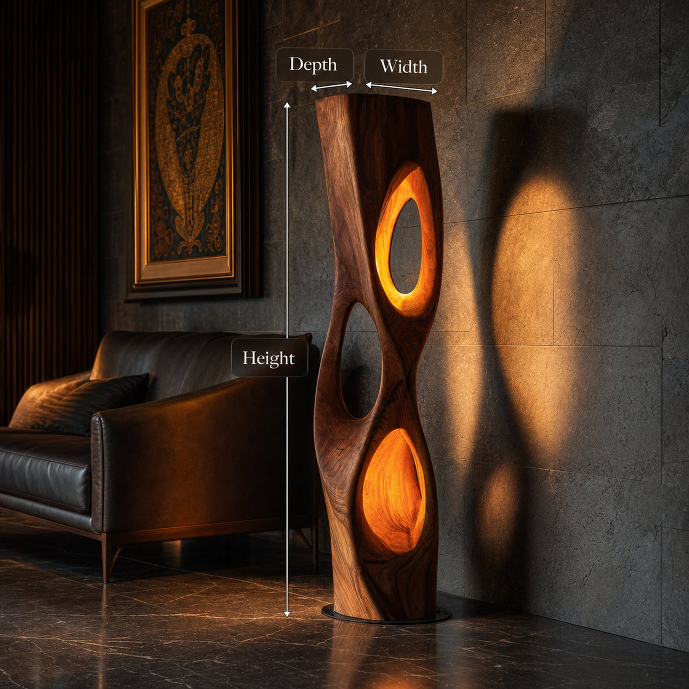 Contemporary Accent Lamp Bedroom Hotel Room Living Room Corner - product view 8