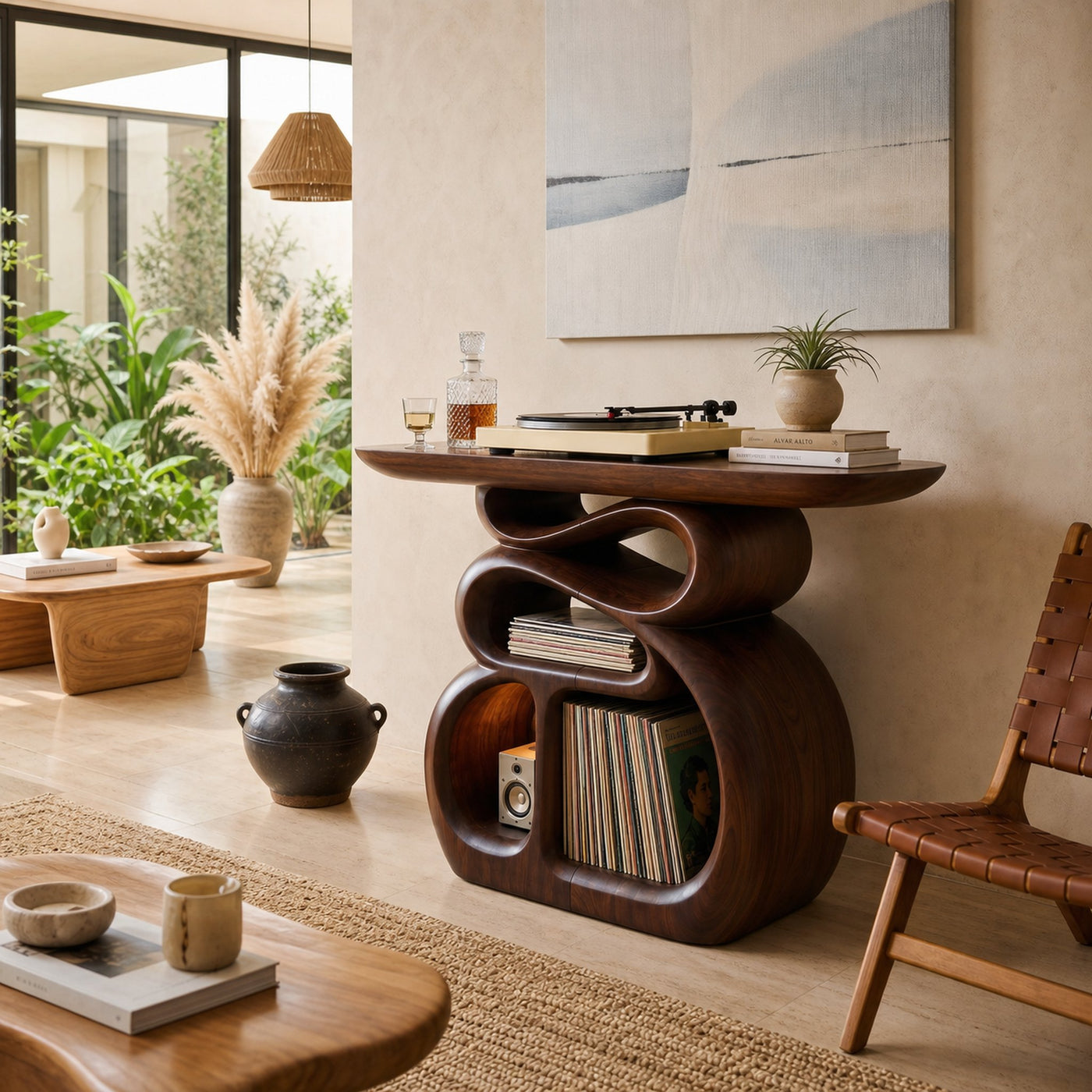Contemporary Audio Stand For Entertainment Lounge Interior - product view 2
