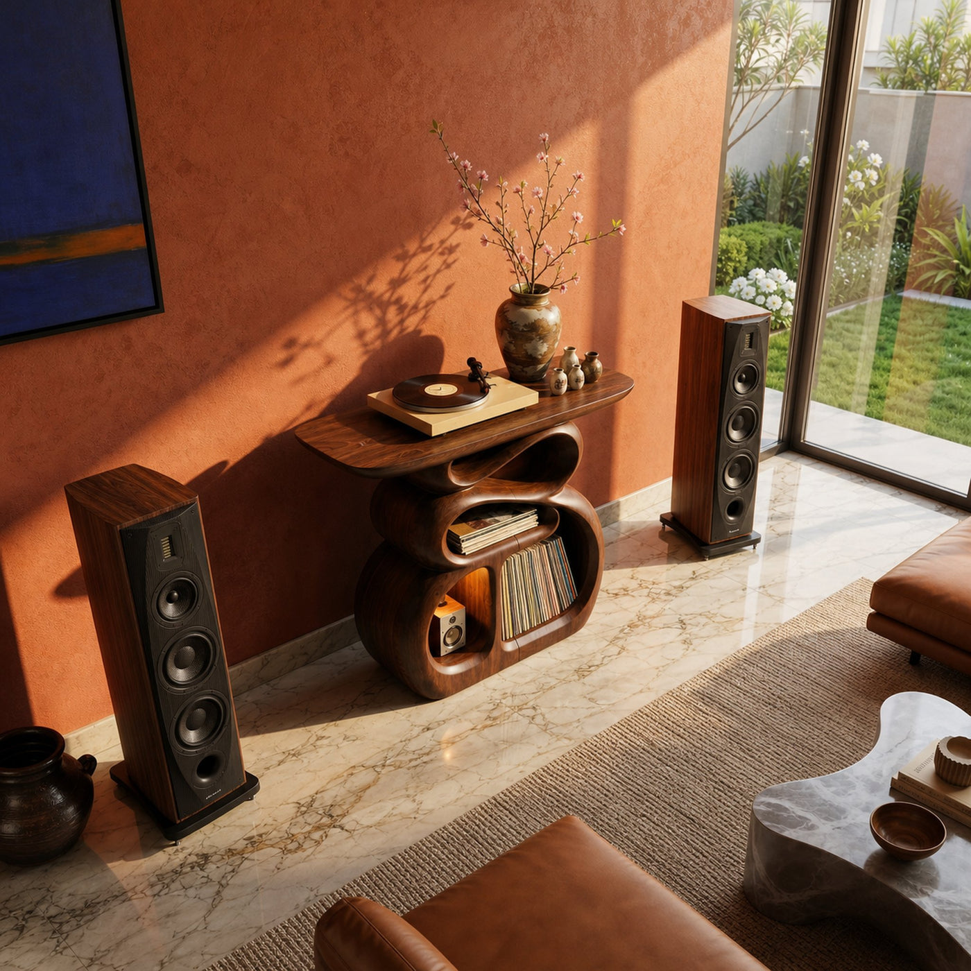 Contemporary Audio Stand For Entertainment Lounge Interior - product view 3
