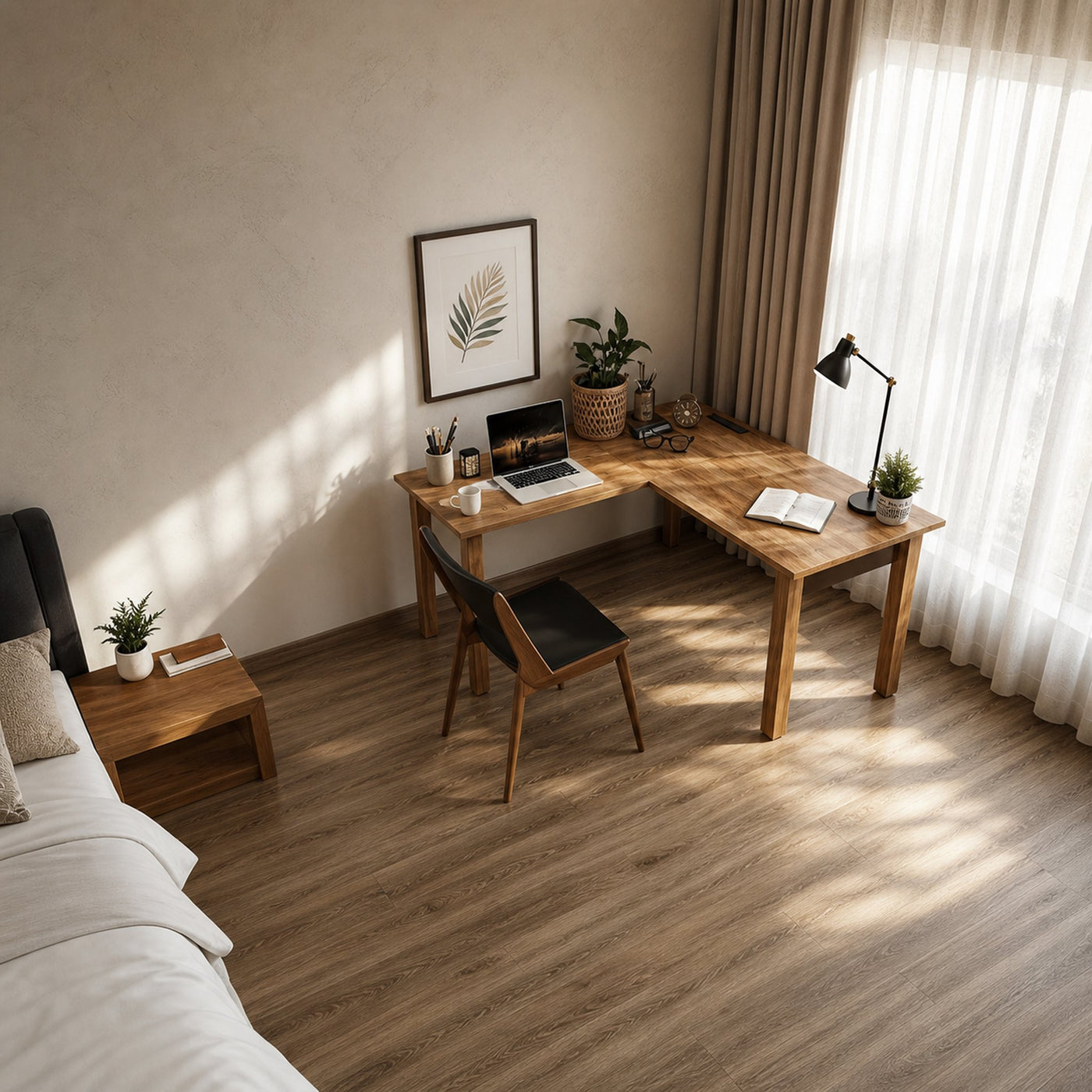 Contemporary Clean Computer Corner Desk For Home Office And Work Area - product view 2