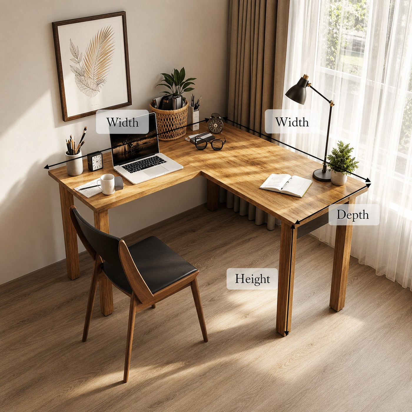 Contemporary Clean Computer Corner Desk For Home Office And Work Area - product view 5