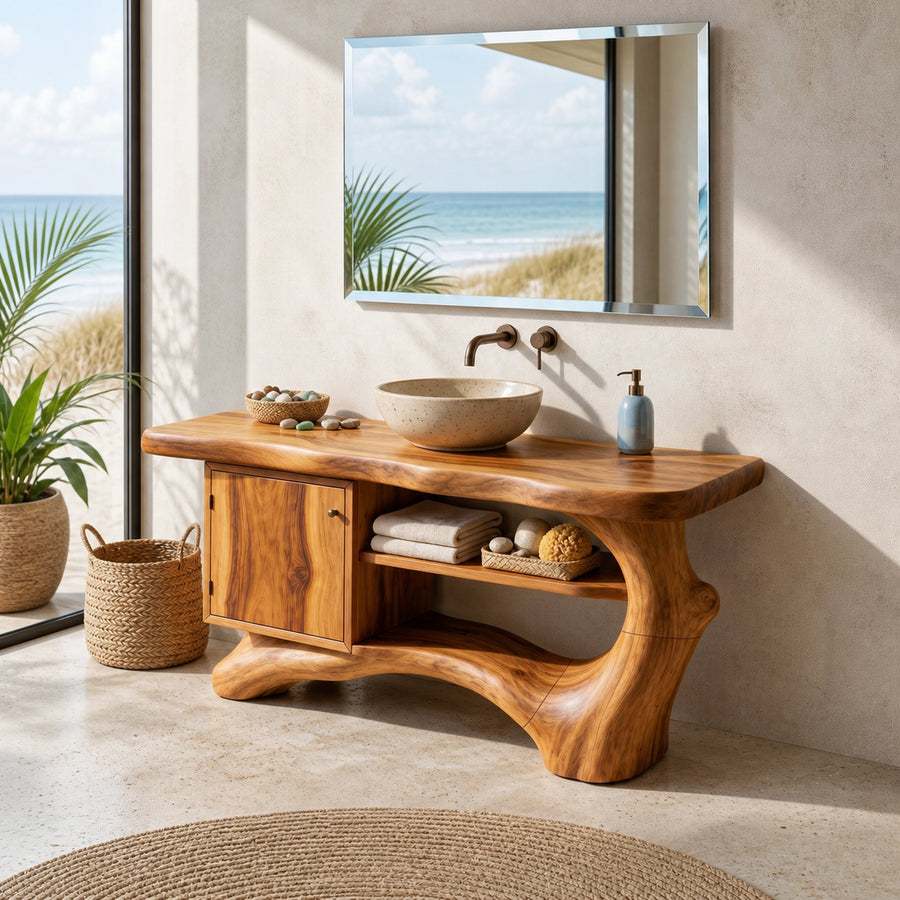 Contemporary Floating Vanity For Small Bathroom Space