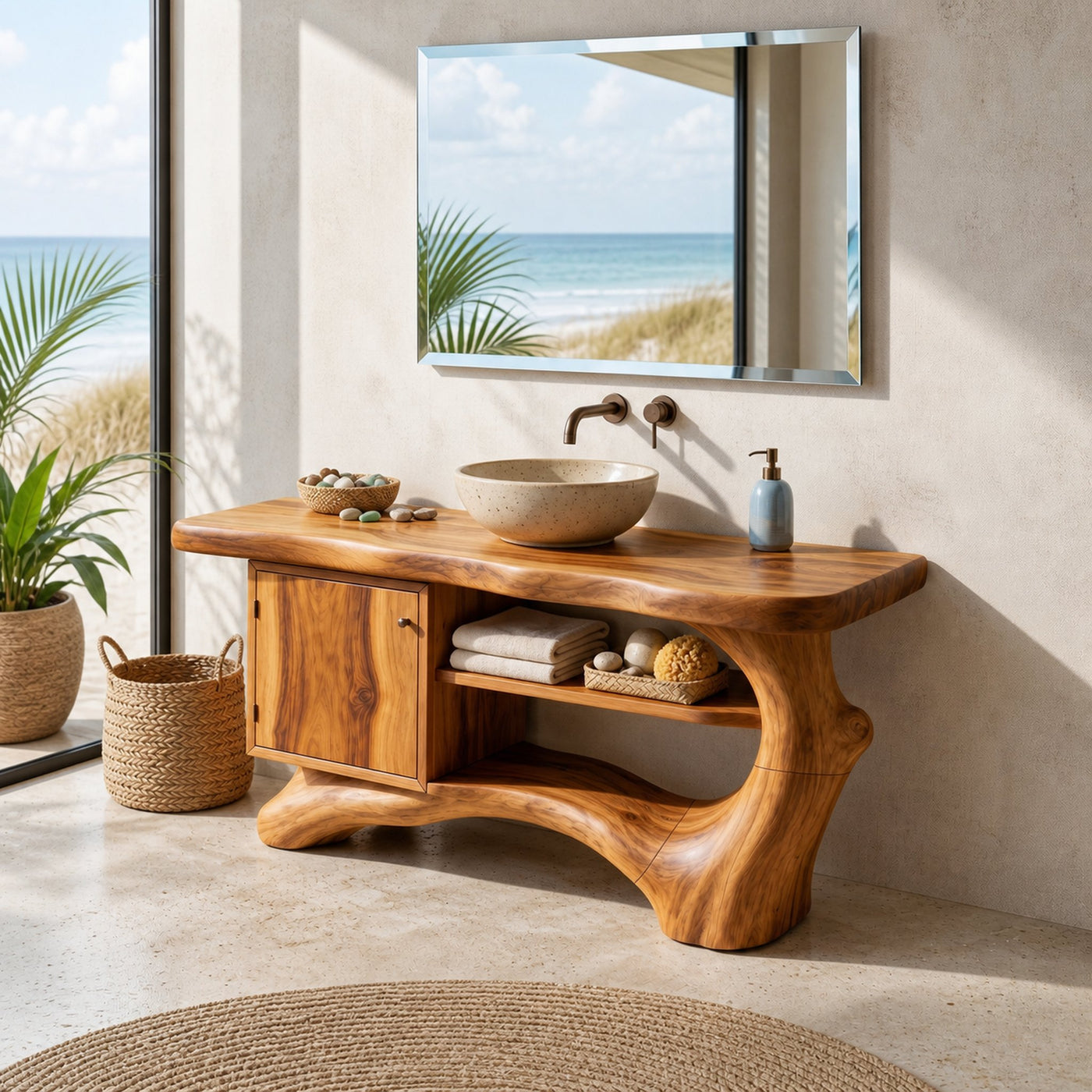 Contemporary Floating Vanity For Small Bathroom Space