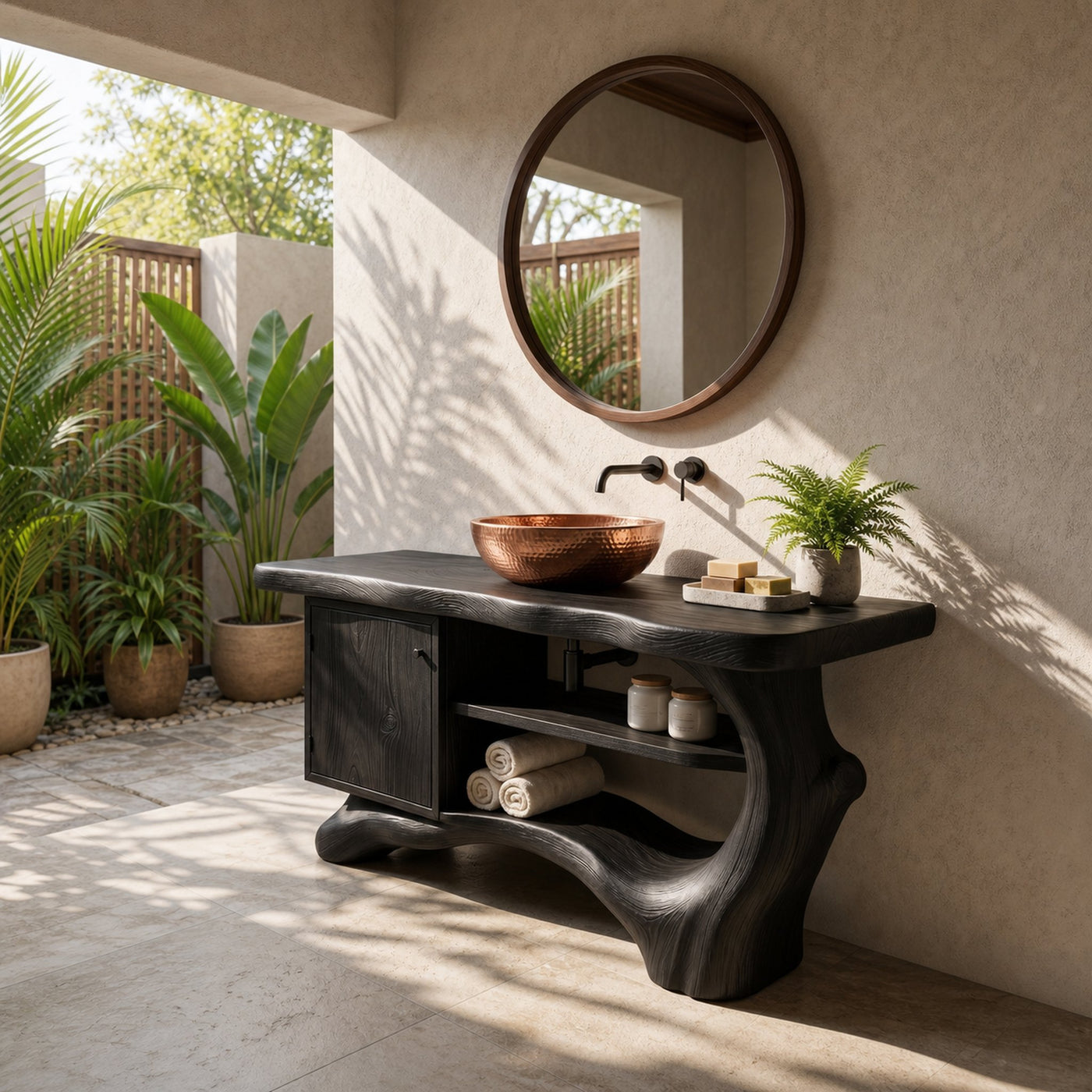 Contemporary Floating Vanity For Small Bathroom Space - product view 4