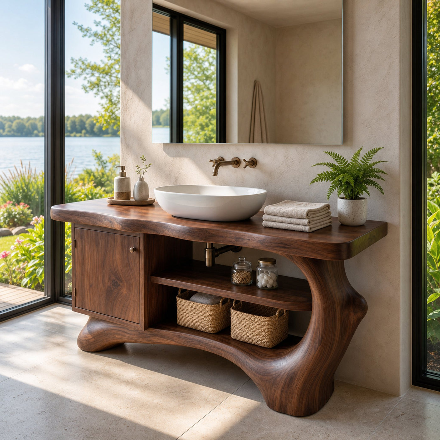 Contemporary Floating Vanity For Small Bathroom Space - product view 7