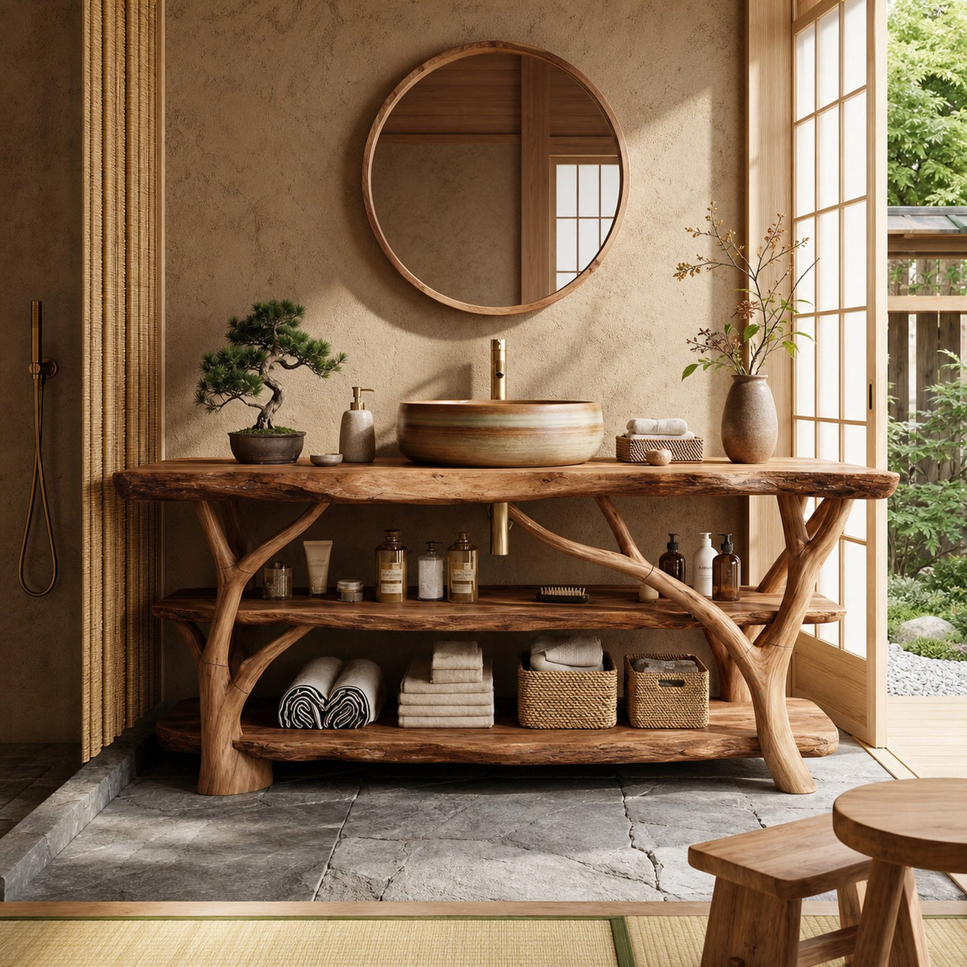 Contemporary Handmade Sink Vanity For New Bathroom Setup
