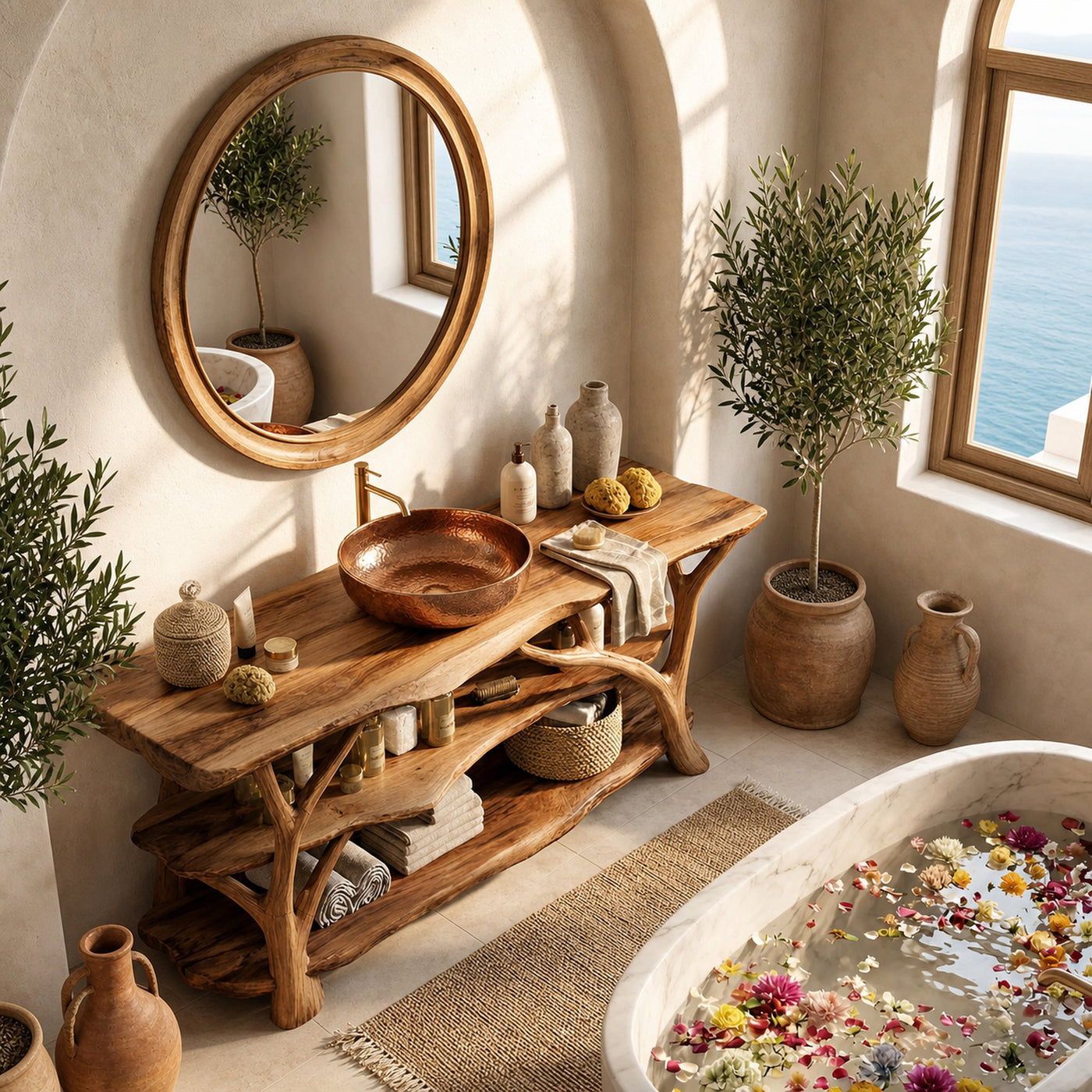 Contemporary Handmade Sink Vanity For New Bathroom Setup - product view 4