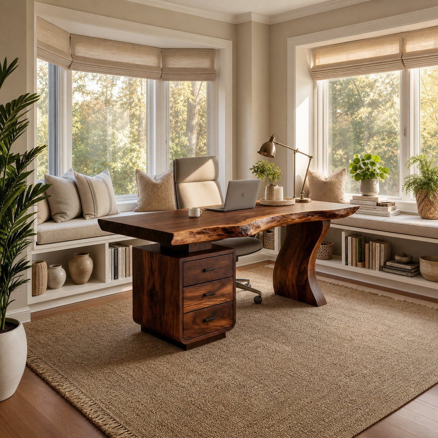 Contemporary Home Office Desk For Artistic Living Room - product view 3