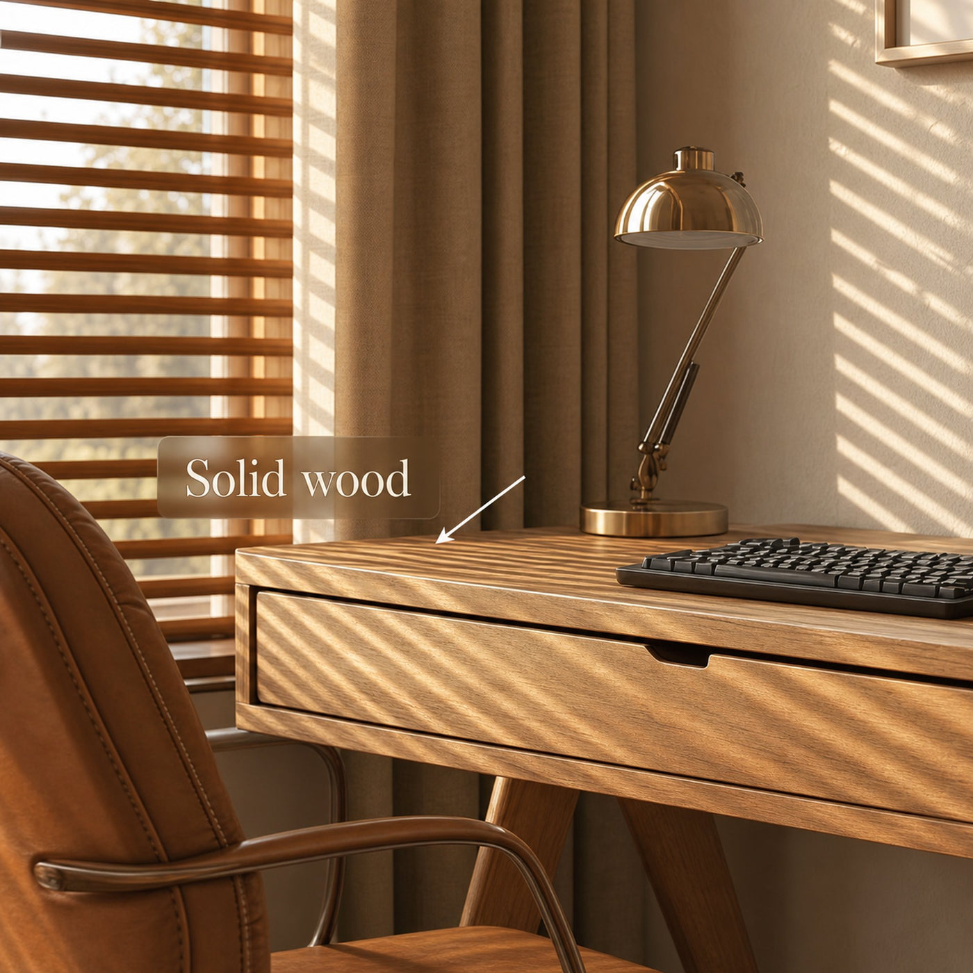 Contemporary Linear Work Desk Home Office And Studio Room - product view 4