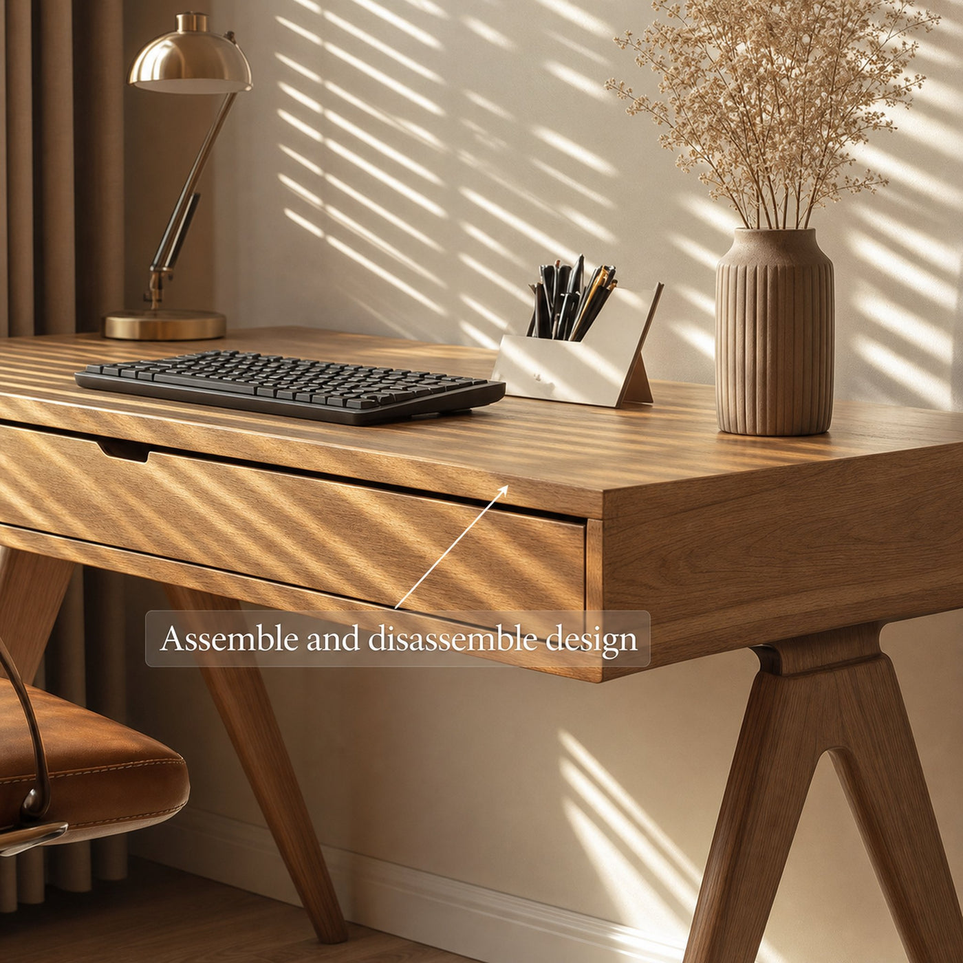 Contemporary Linear Work Desk Home Office And Studio Room - product view 5