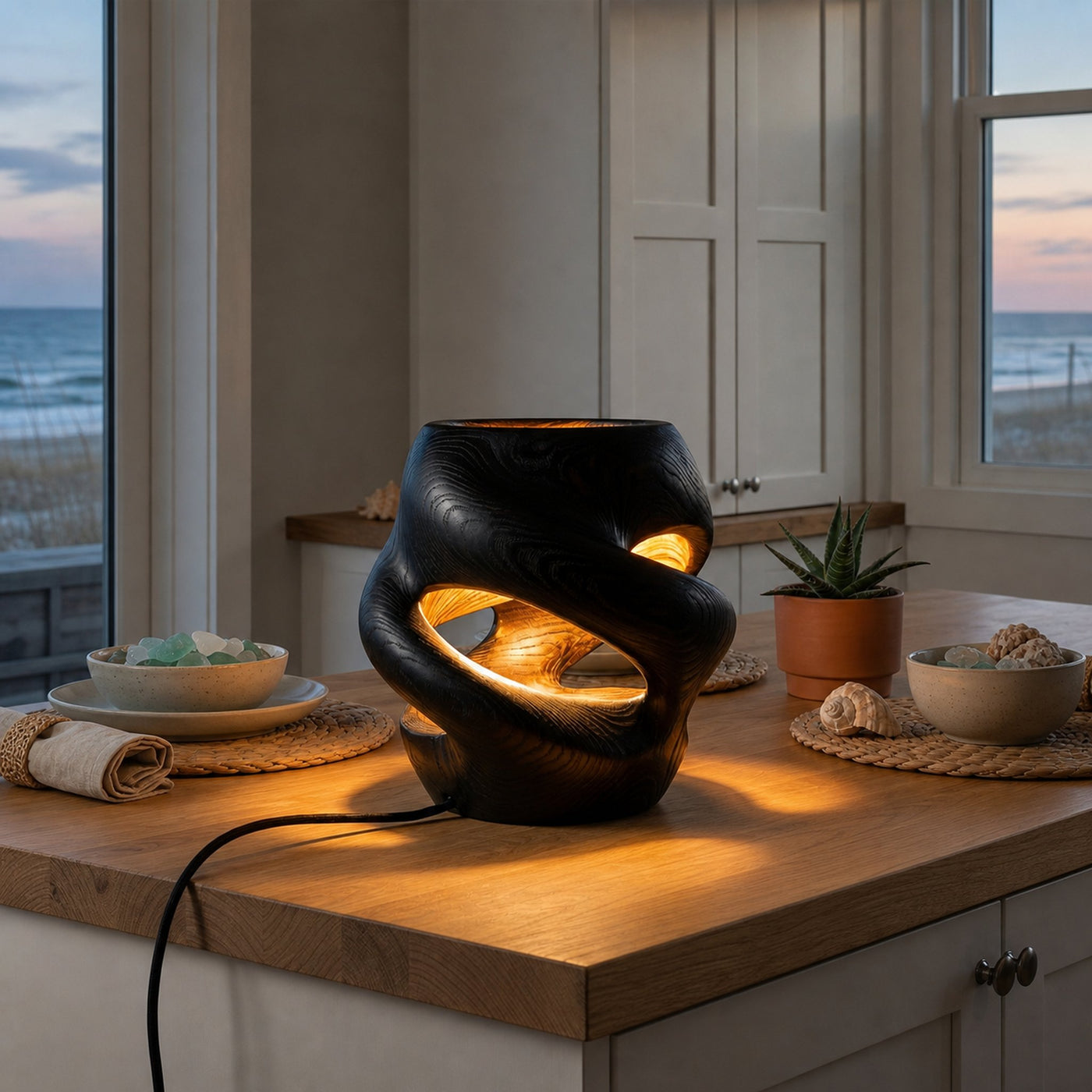 Contemporary Sculptural Lamp Dining Room Kitchen Island Corner Space - product view 4
