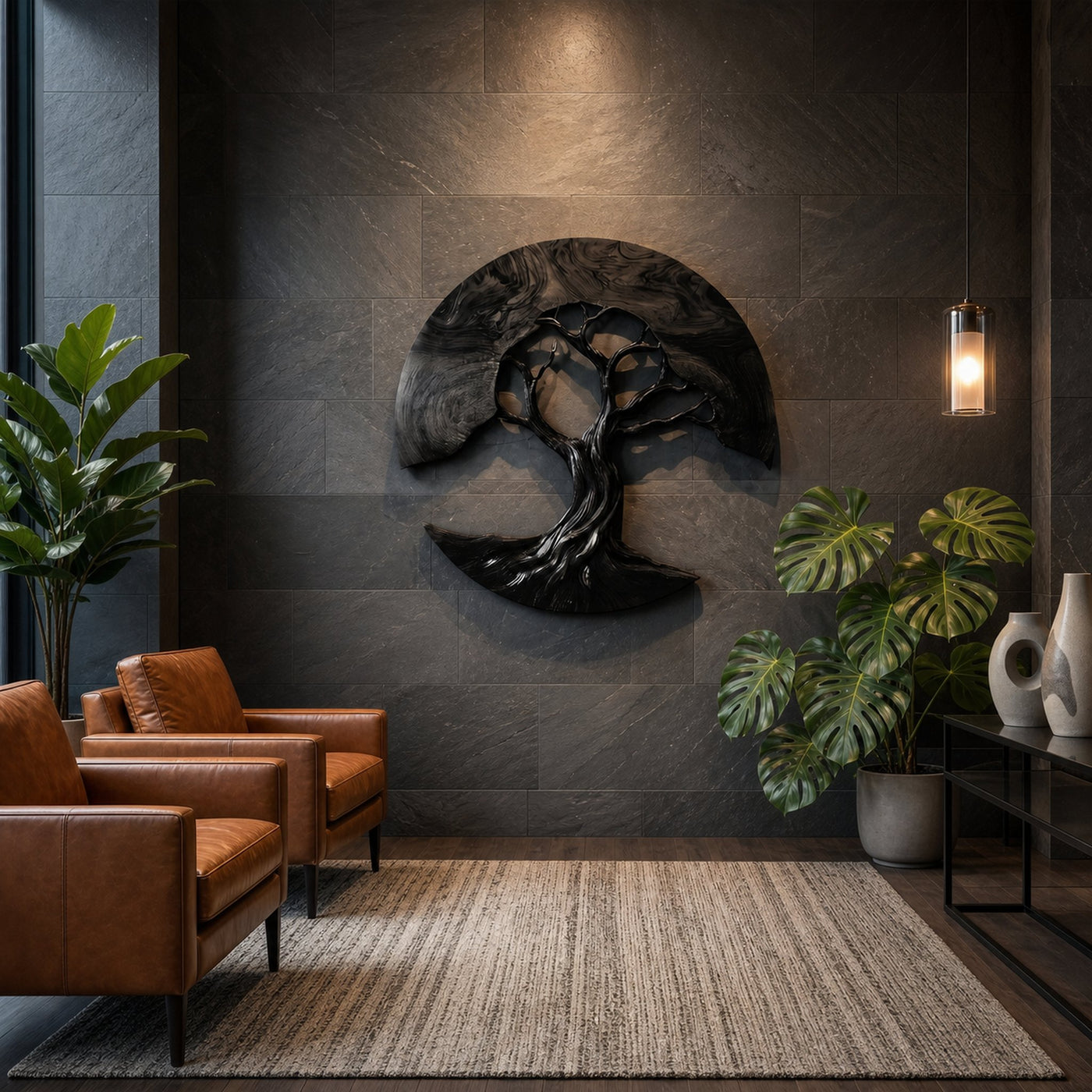 Contemporary Tree Wall Sculpture For Living Room - product view 4