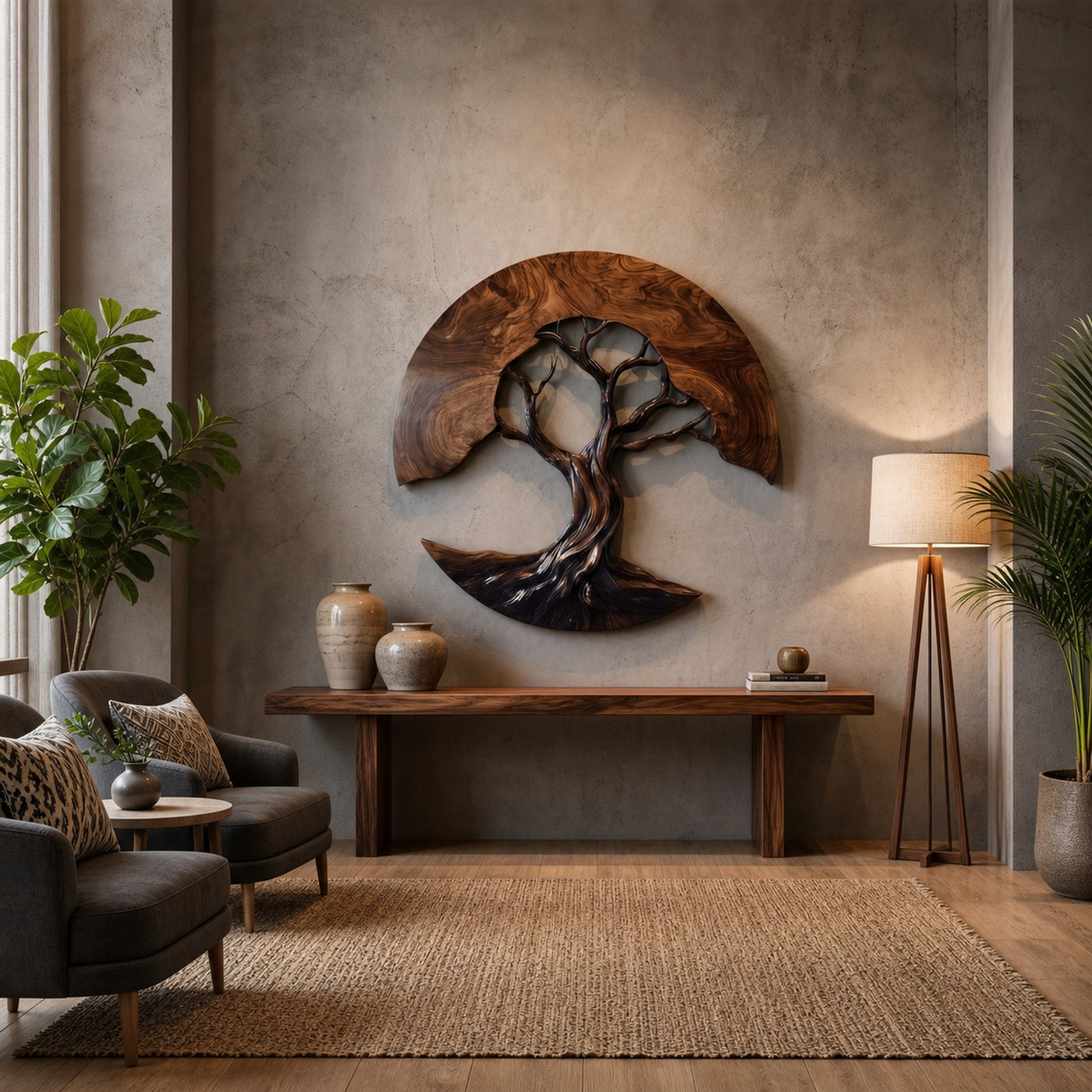 Contemporary Tree Wall Sculpture For Living Room - product view 7
