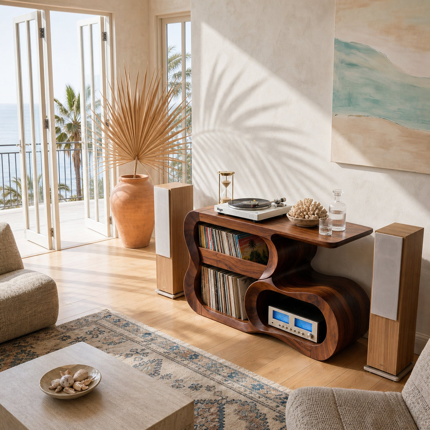 Contemporary Vinyl Record Cabinet For Studio Interior Space - product view 2