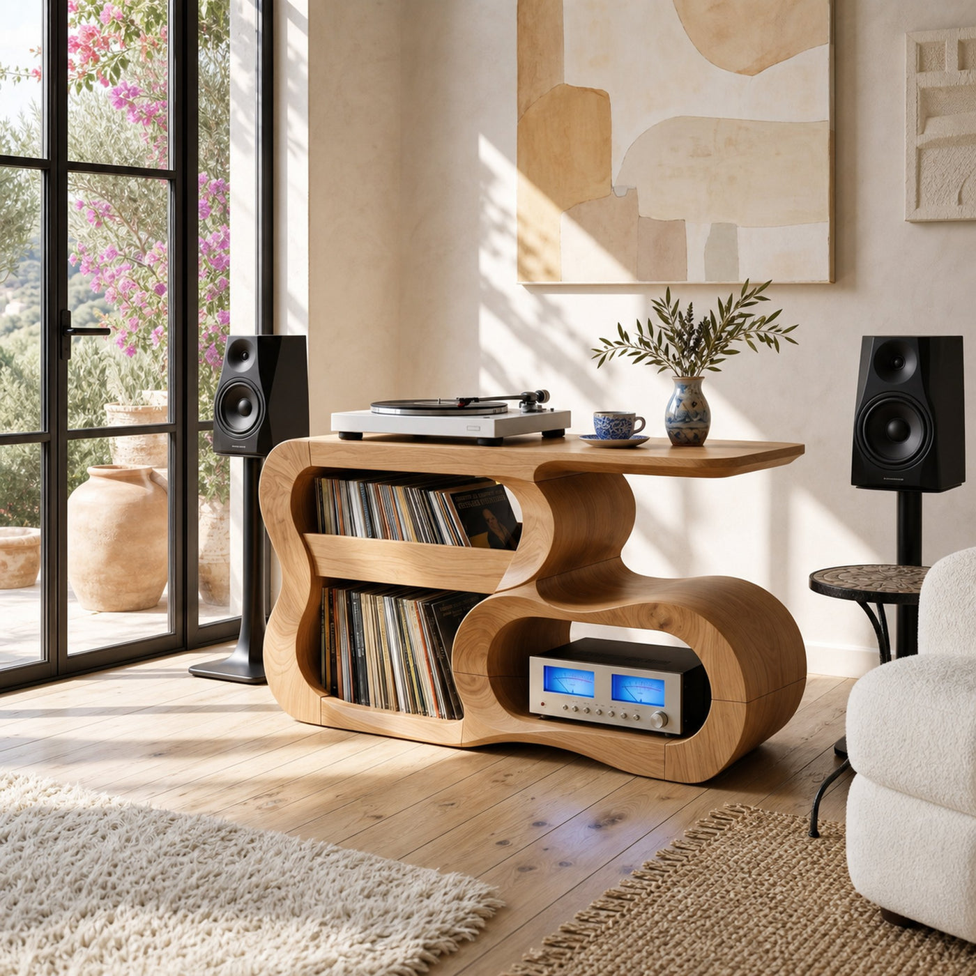 Contemporary Vinyl Record Cabinet For Studio Interior Space - product view 5