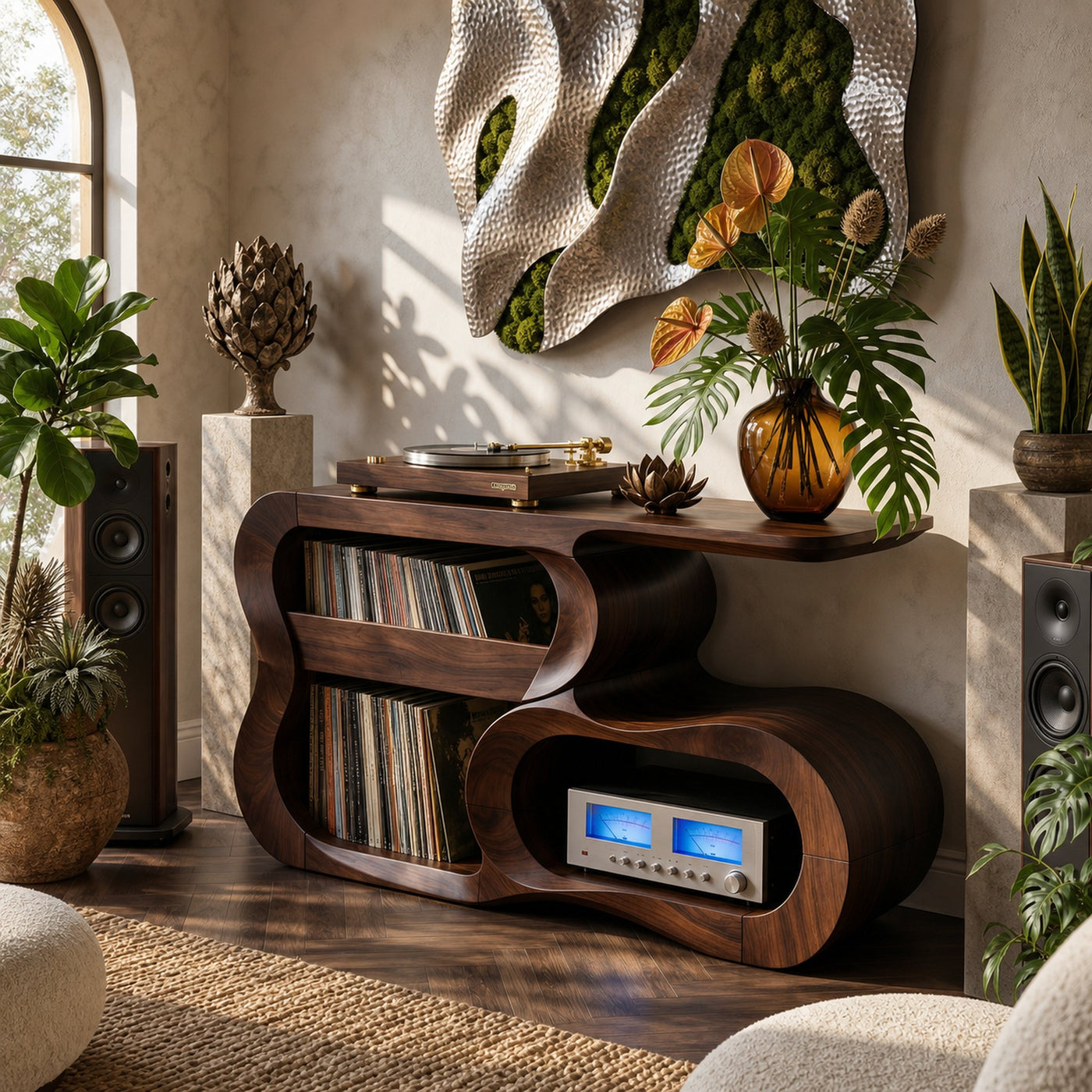 Contemporary Vinyl Record Cabinet For Studio Interior Space - product view 7