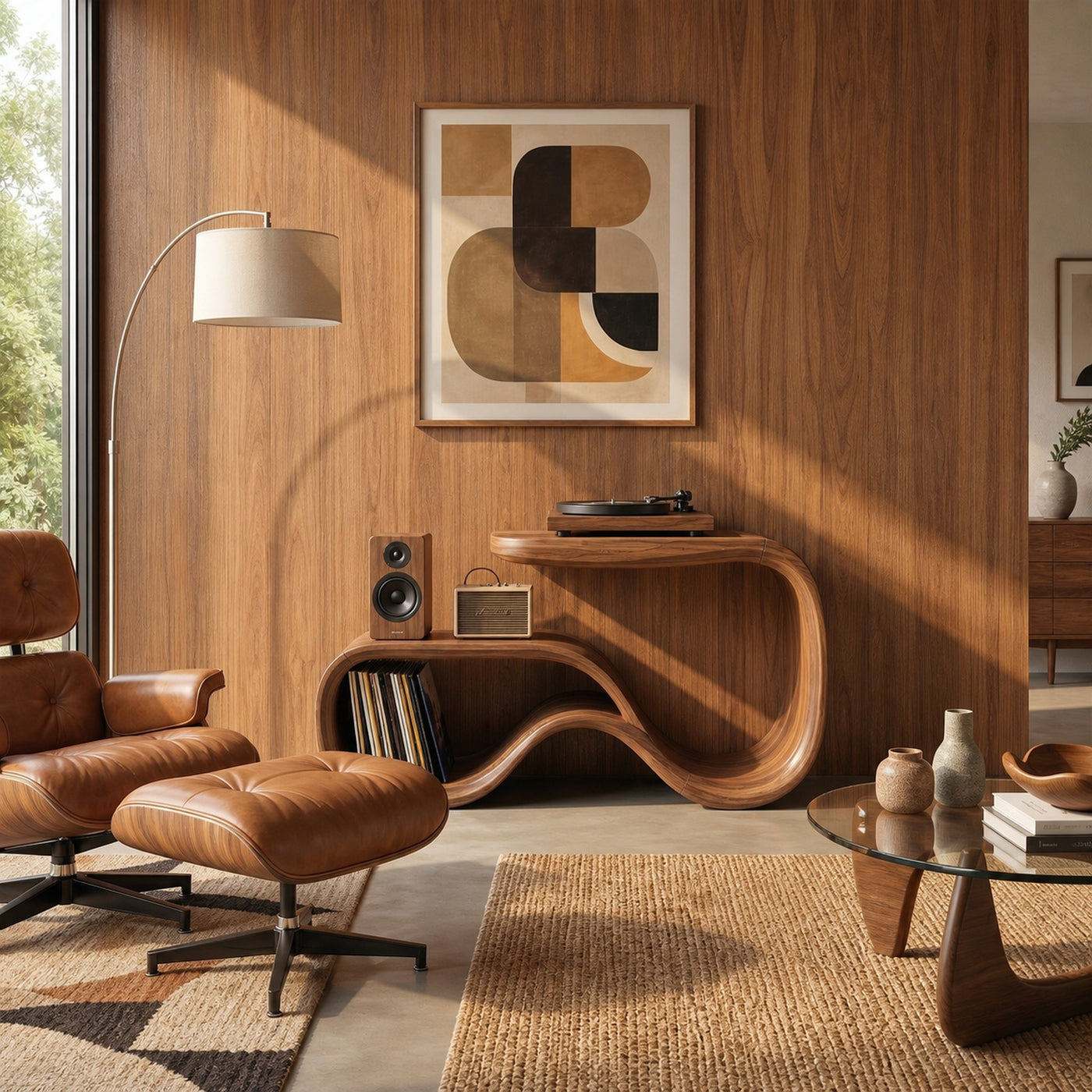 Contemporary Vinyl Record Stand For Living Room - product view 3