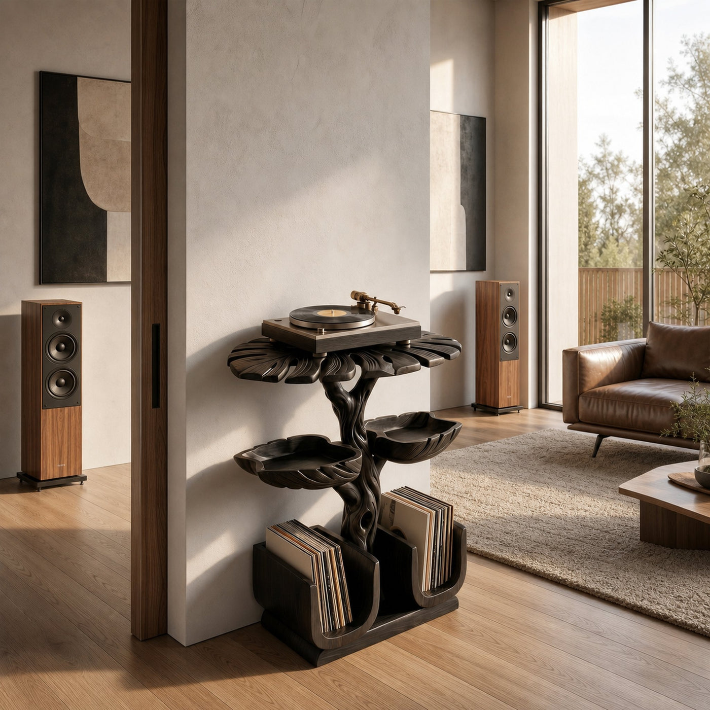 Contemporary Vinyl Record Stand For Lounge - product view 7