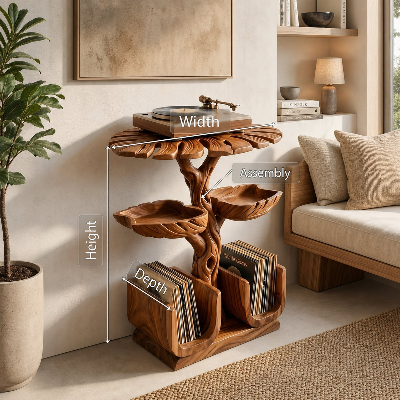 Contemporary Vinyl Record Stand For Lounge - product view 8