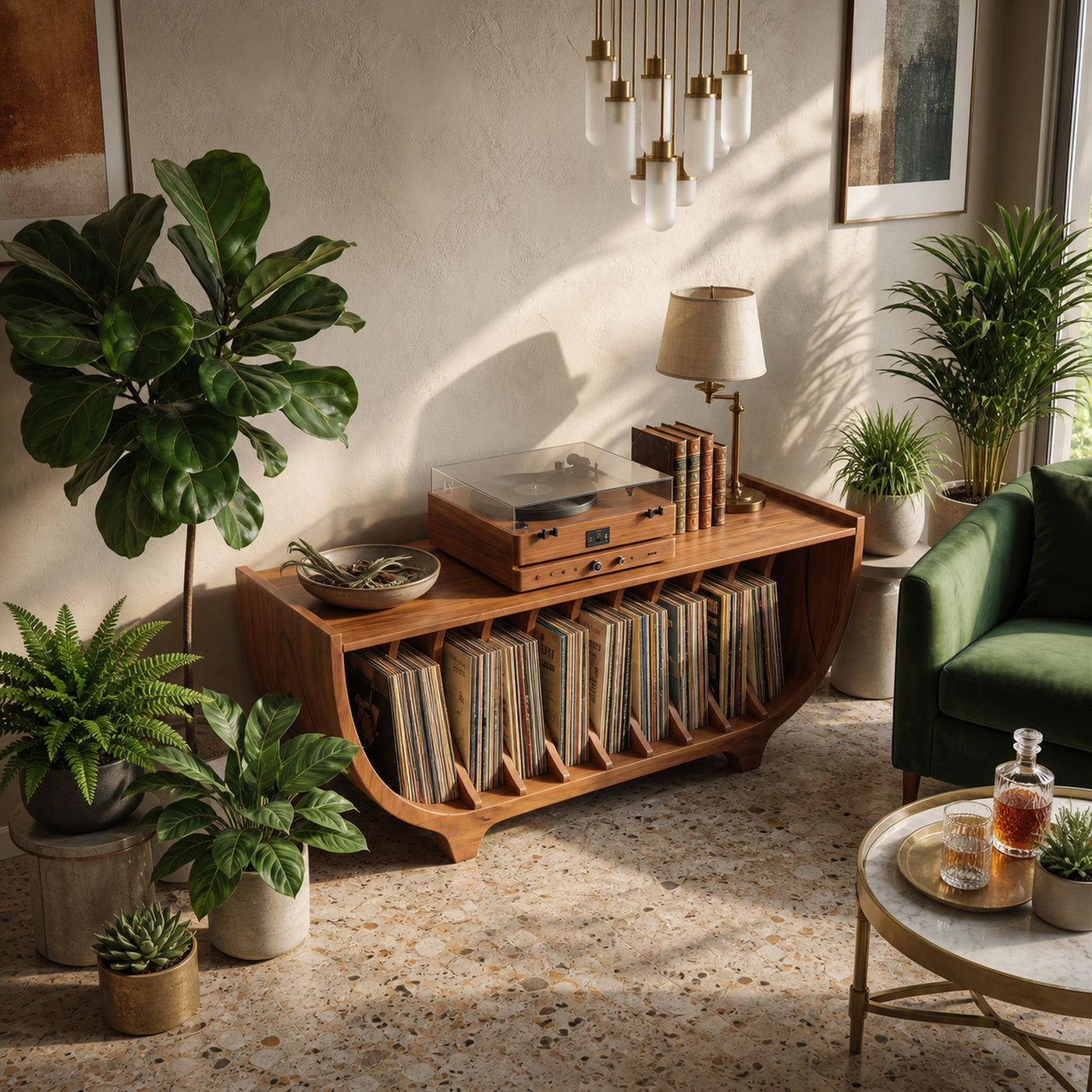 Contemporary Vinyl Storage Stand For Apartment Interior Space - product view 2